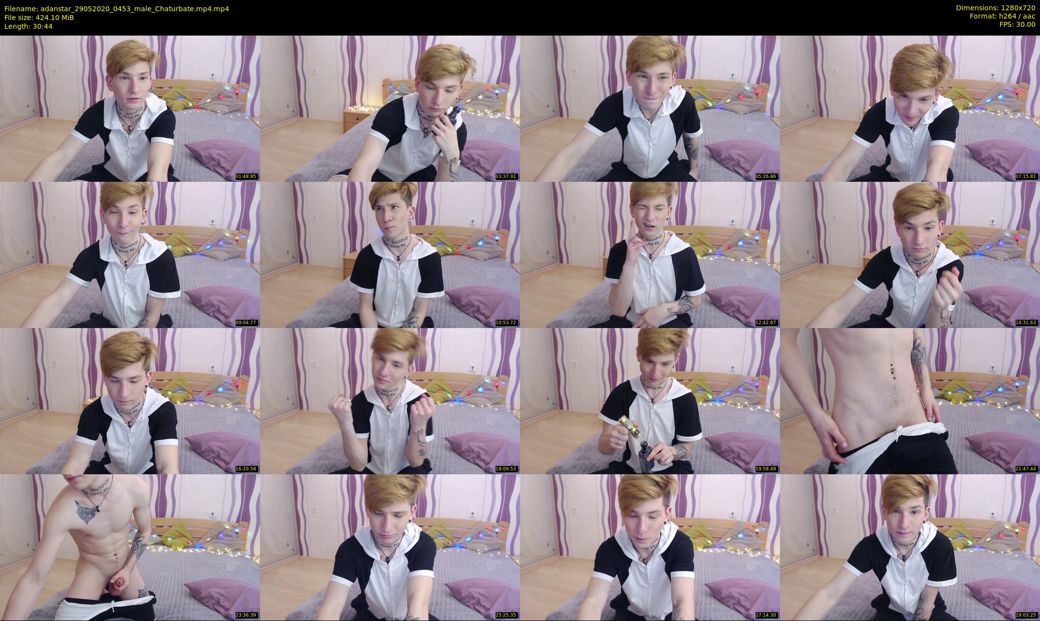 adanstar — 31 minute Chaturbate male cam show recording, 720p, May 29, 2020