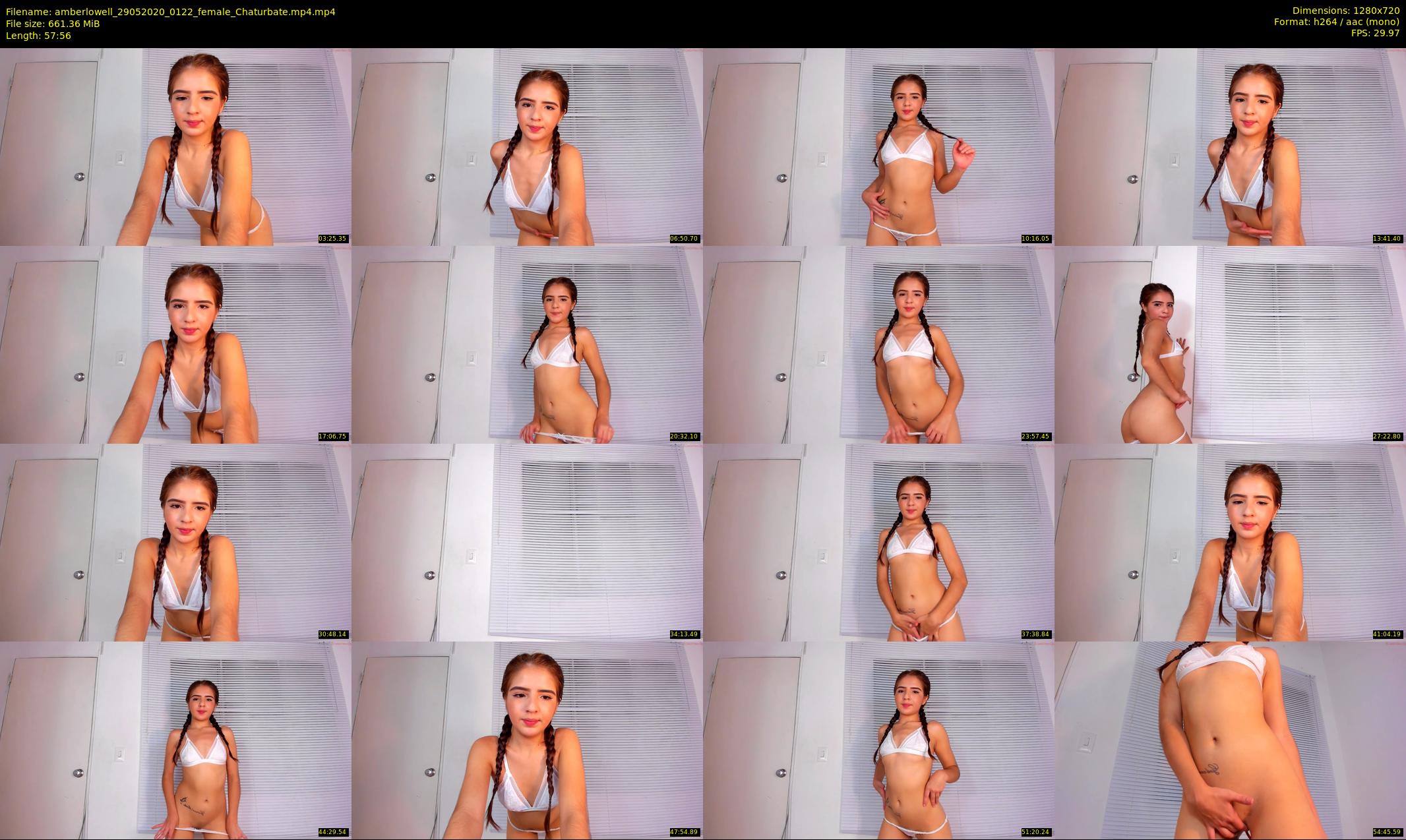 amberlowell — 58 minute Chaturbate female cam show recording, 720p, May 29, 2020