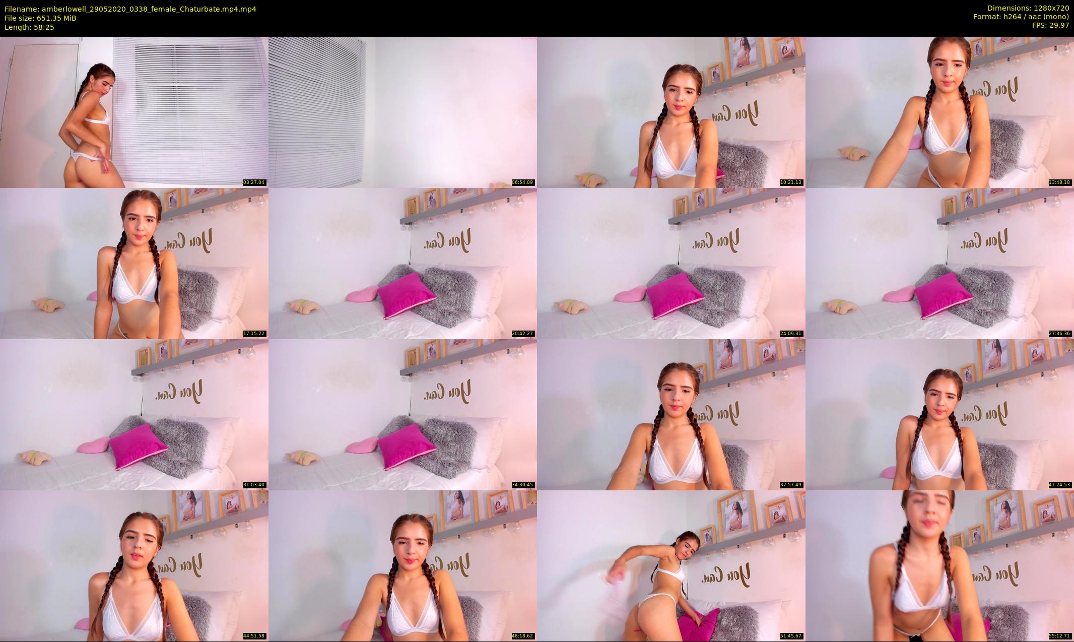 amberlowell — 59 minute Chaturbate female cam show recording, 720p, May 29, 2020
