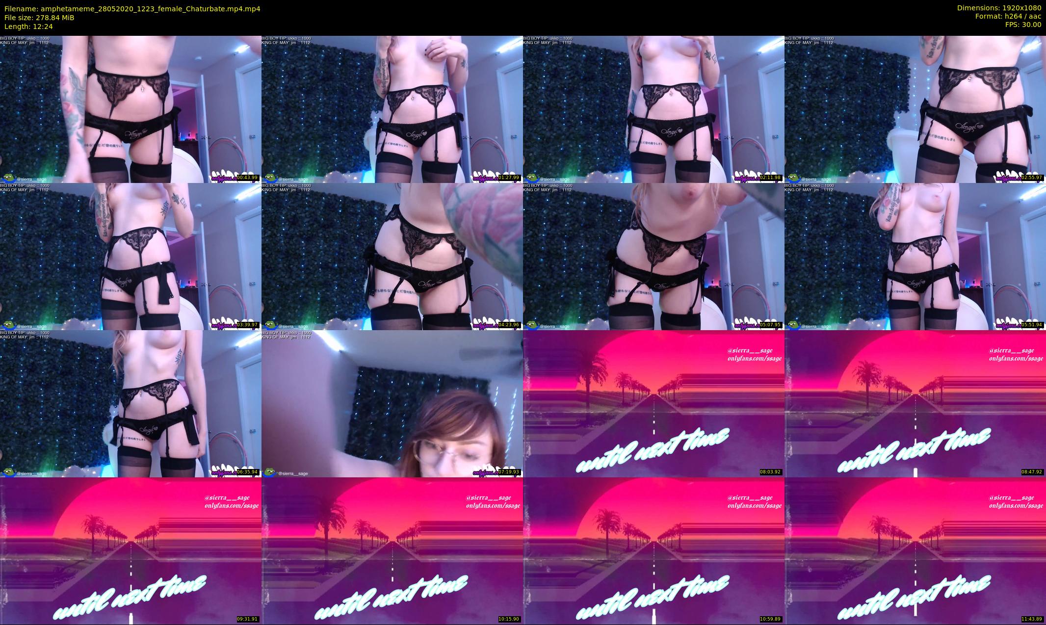 amphetameme — 13 minute Chaturbate female cam show recording, 1080p, May 28, 2020
