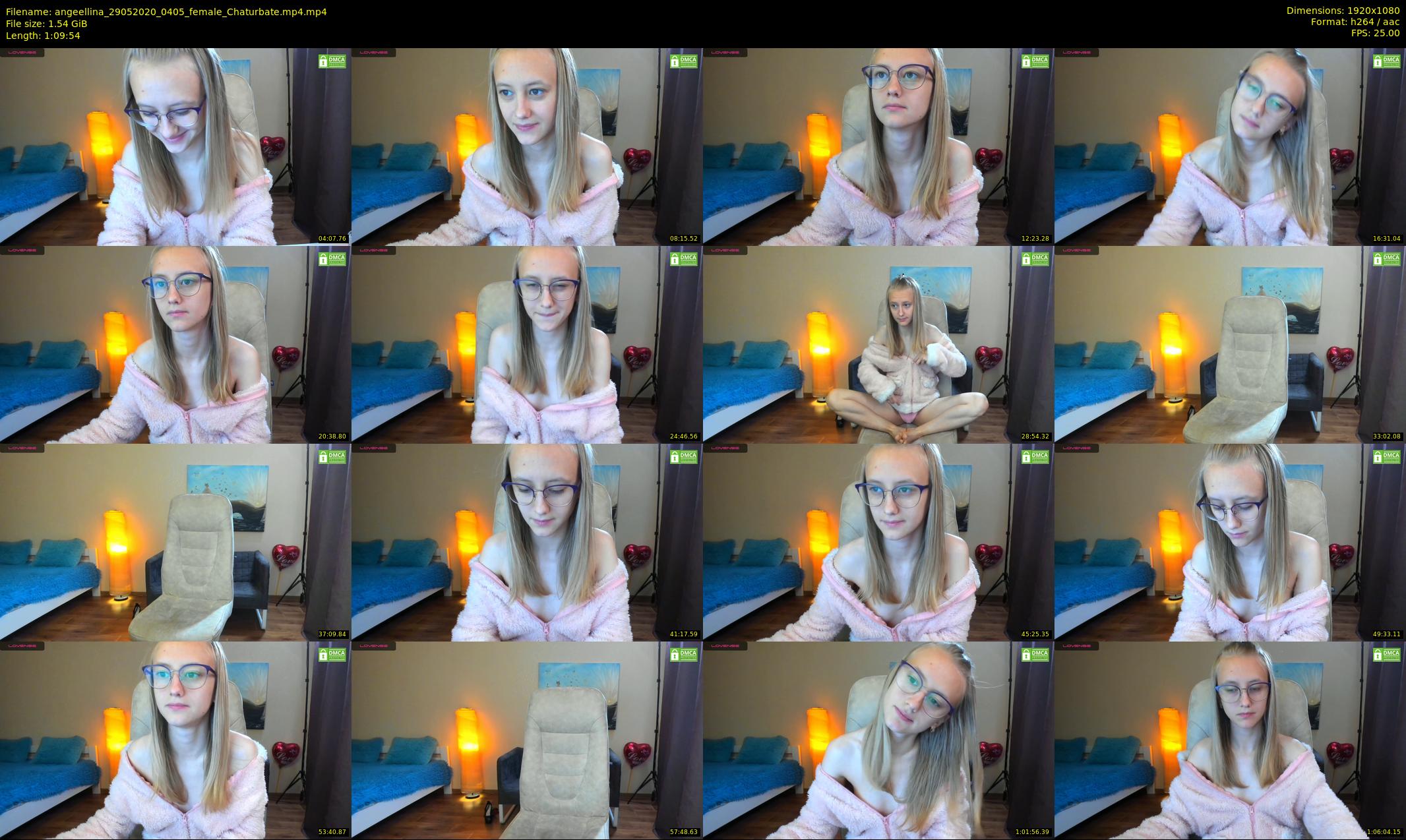 angeellina — 70 minute Chaturbate female cam show recording, 1080p, May 29, 2020