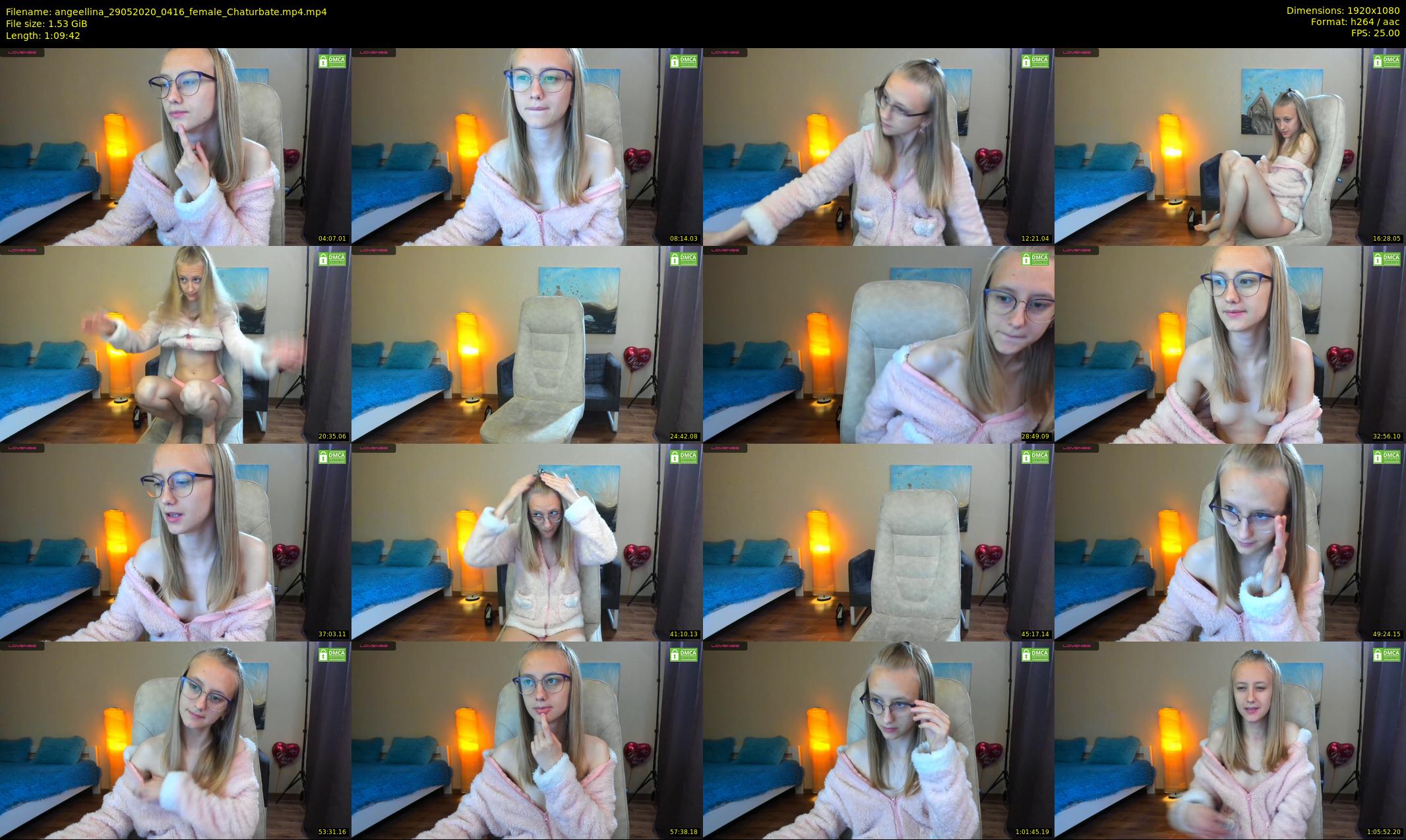 angeellina — 70 minute Chaturbate female cam show recording, 1080p, May 29, 2020