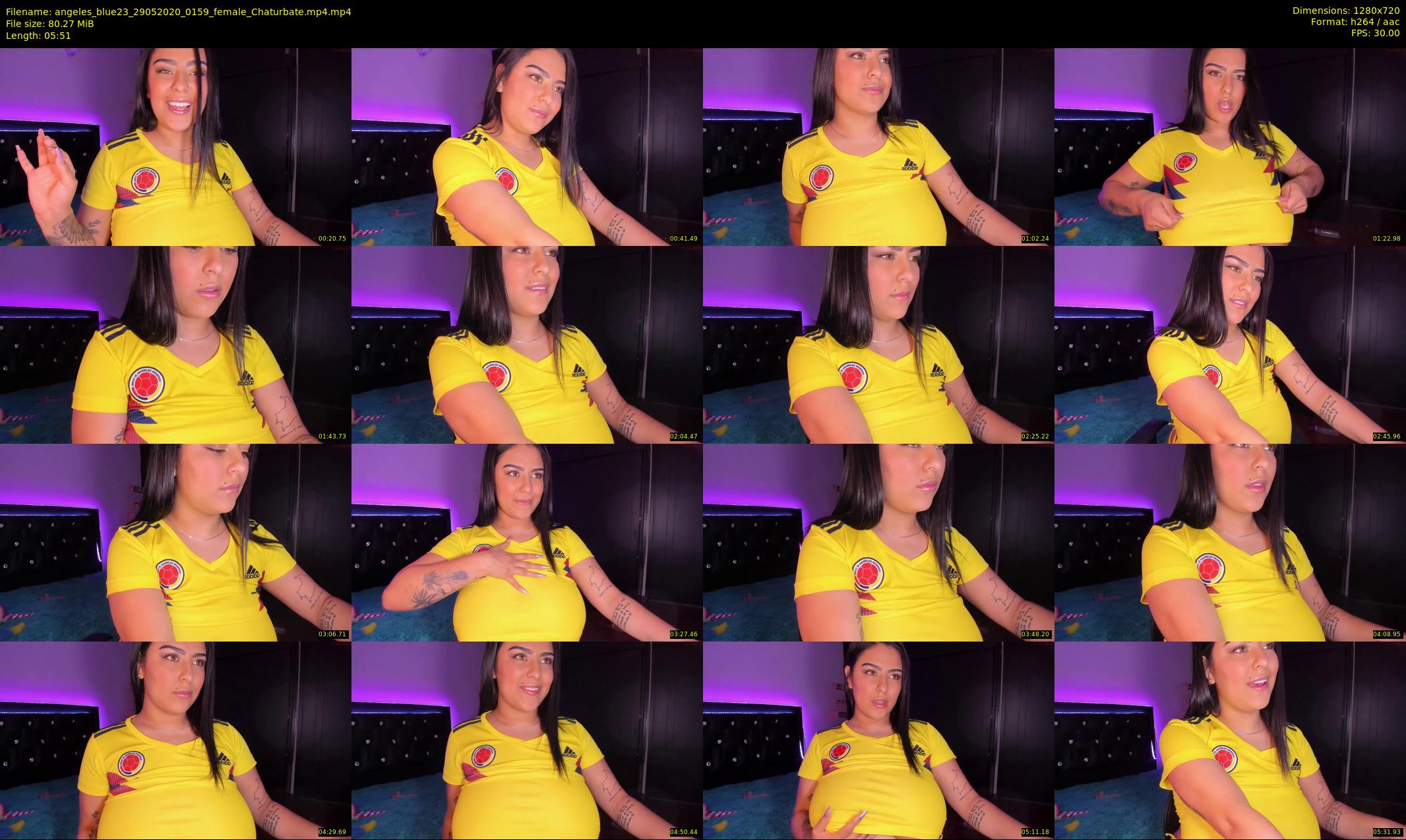angeles_blue23 — 6 minute Chaturbate female cam show recording, 720p, May 29, 2020