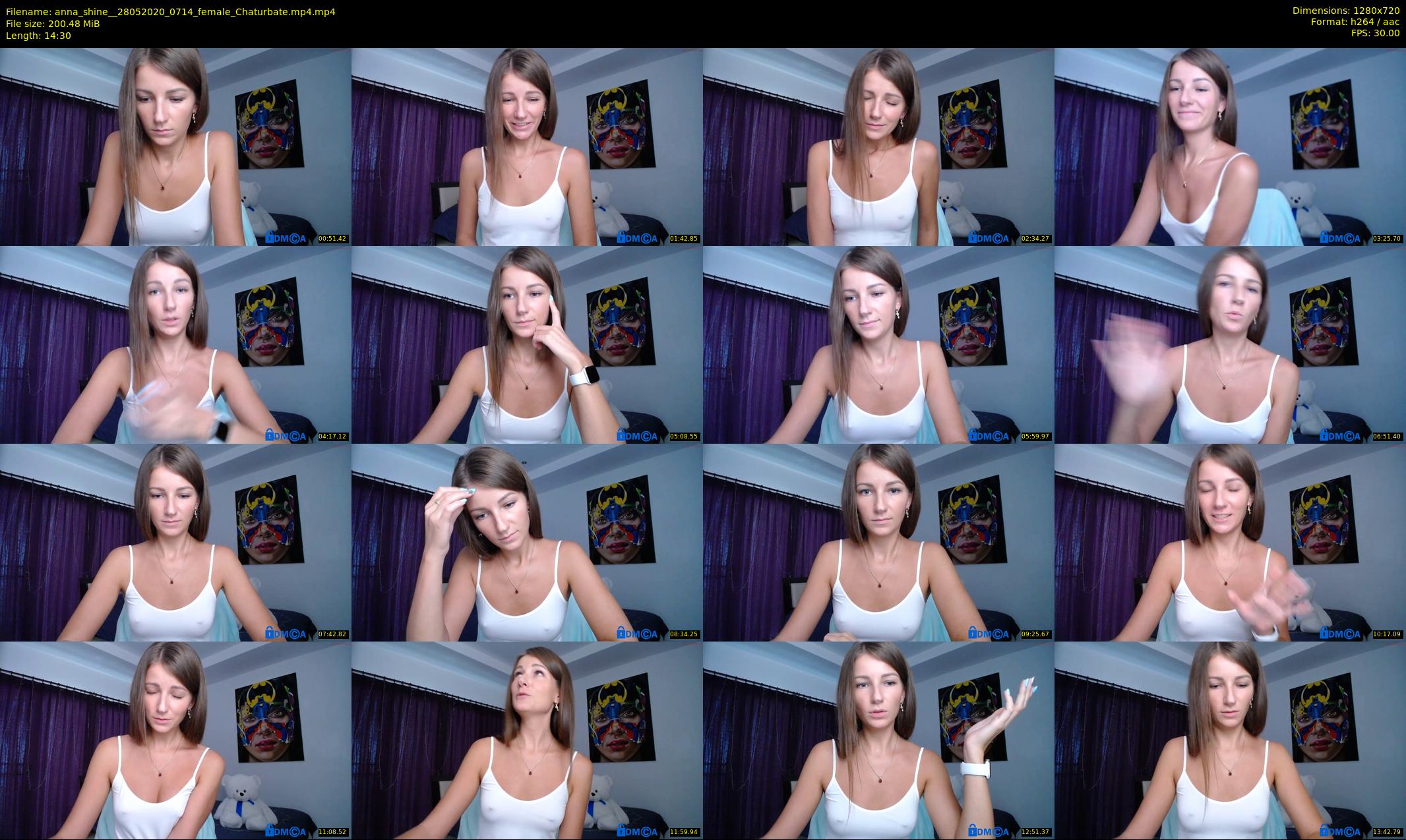 anna_shine_ — 15 minute Chaturbate female cam show recording, 720p, May 28, 2020