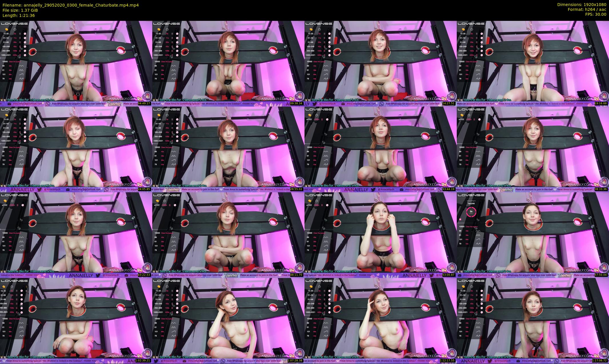 annajelly — 82 minute Chaturbate couple cam show recording, 1080p, May 29, 2020