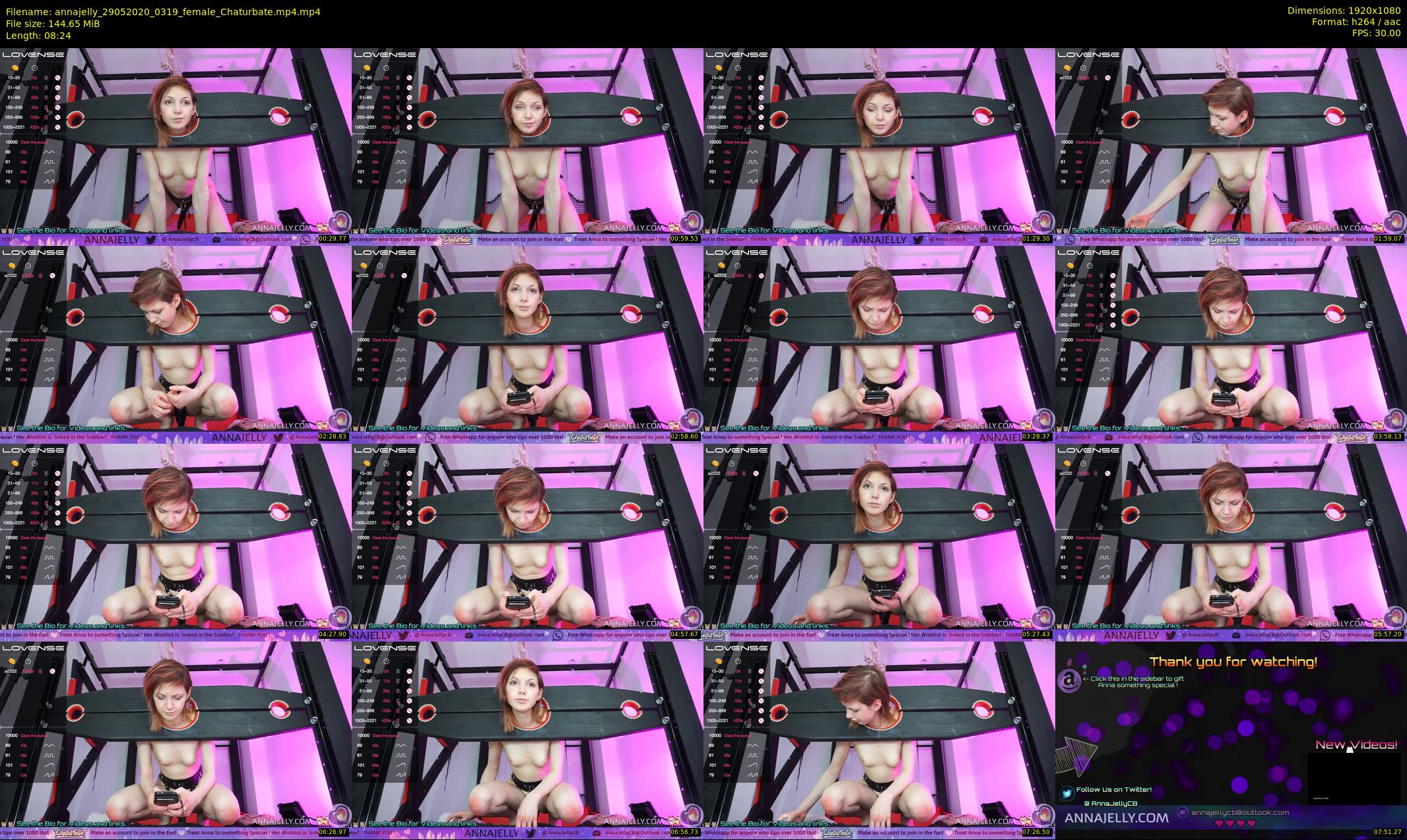 annajelly — 9 minute Chaturbate couple cam show recording, 1080p, May 29, 2020