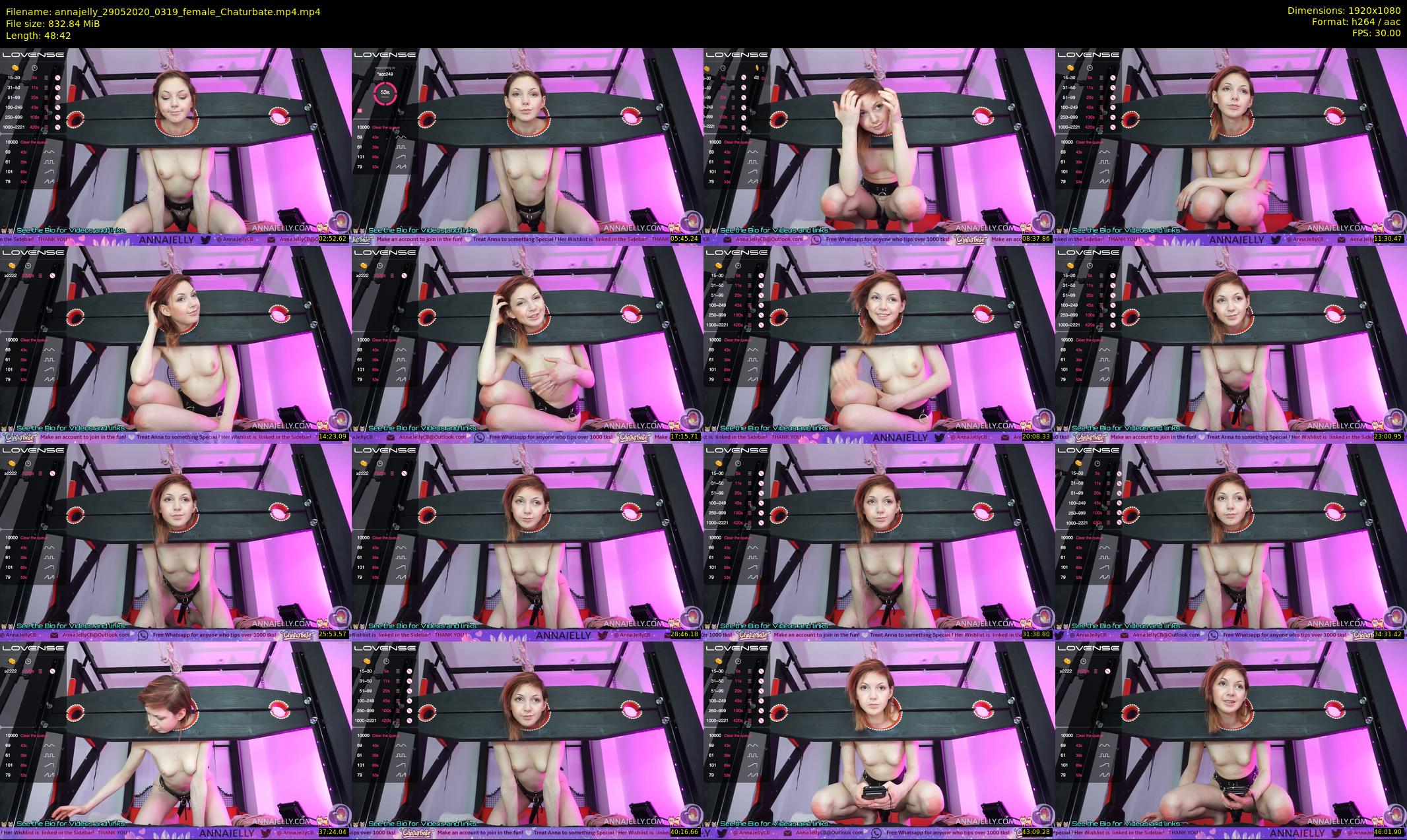 annajelly — 49 minute Chaturbate couple cam show recording, 1080p, May 29, 2020