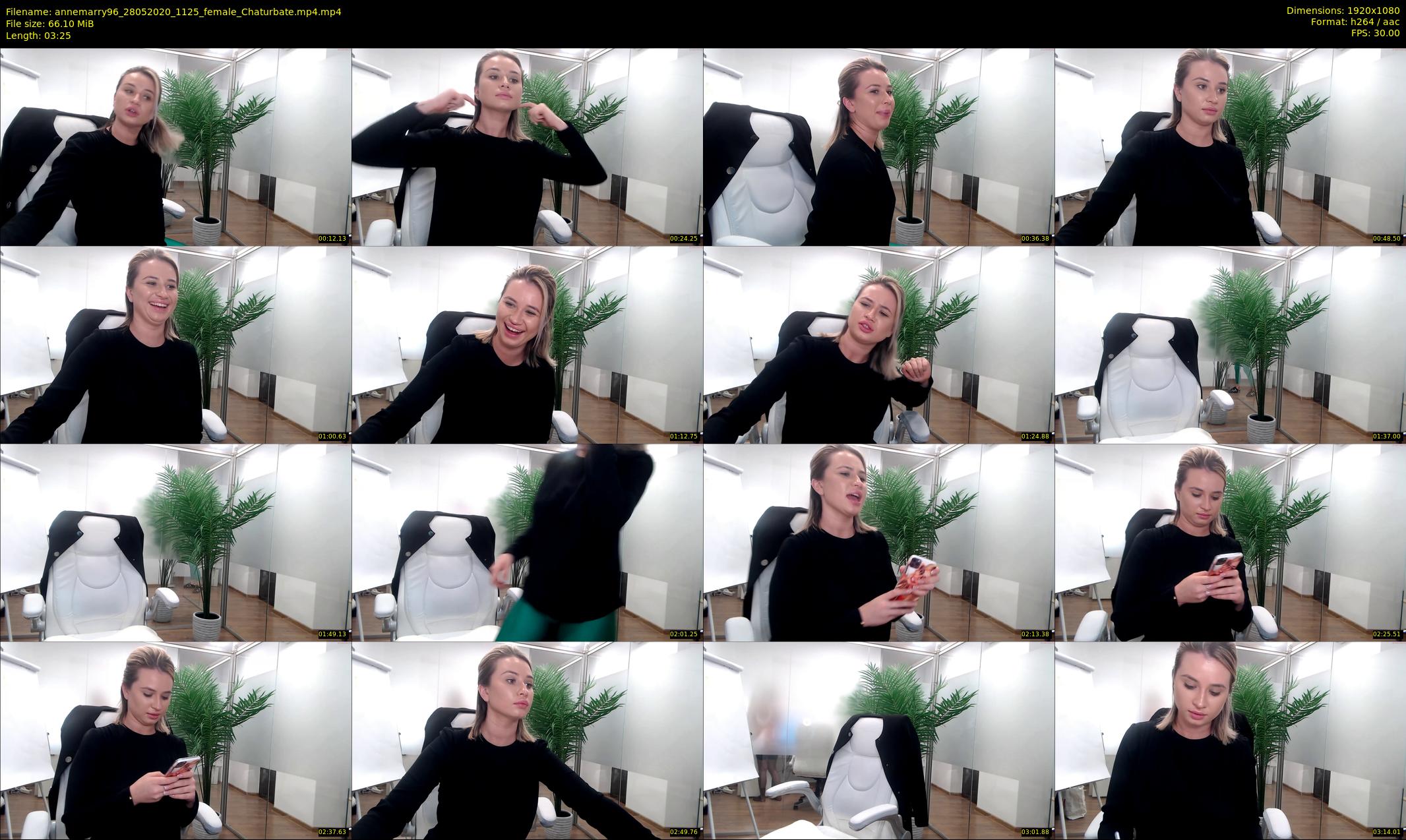 annemarry96 — 4 minute Chaturbate female cam show recording, 1080p, May 28, 2020