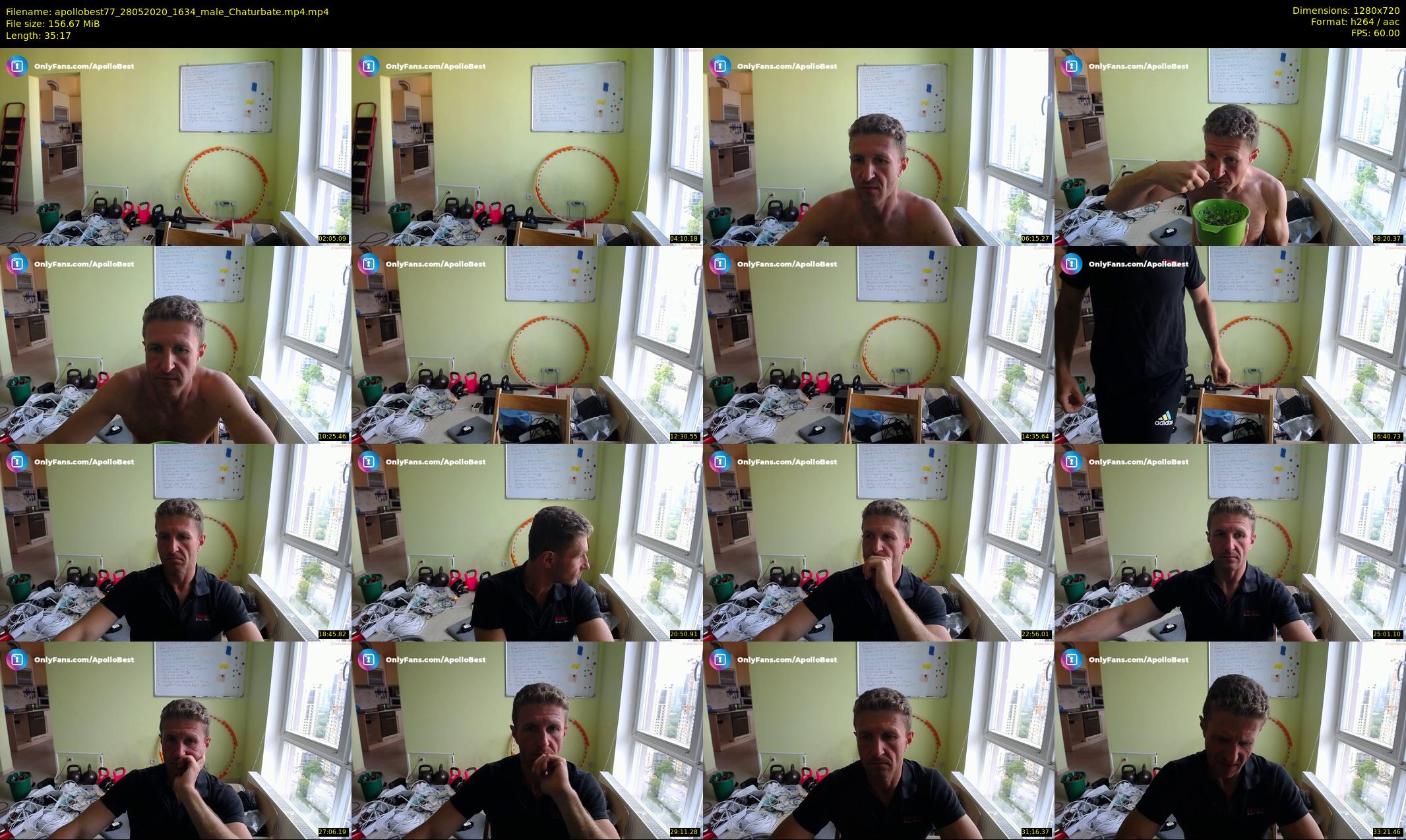 apollobest77 — 36 minute Chaturbate male cam show recording, 720p, May 28, 2020