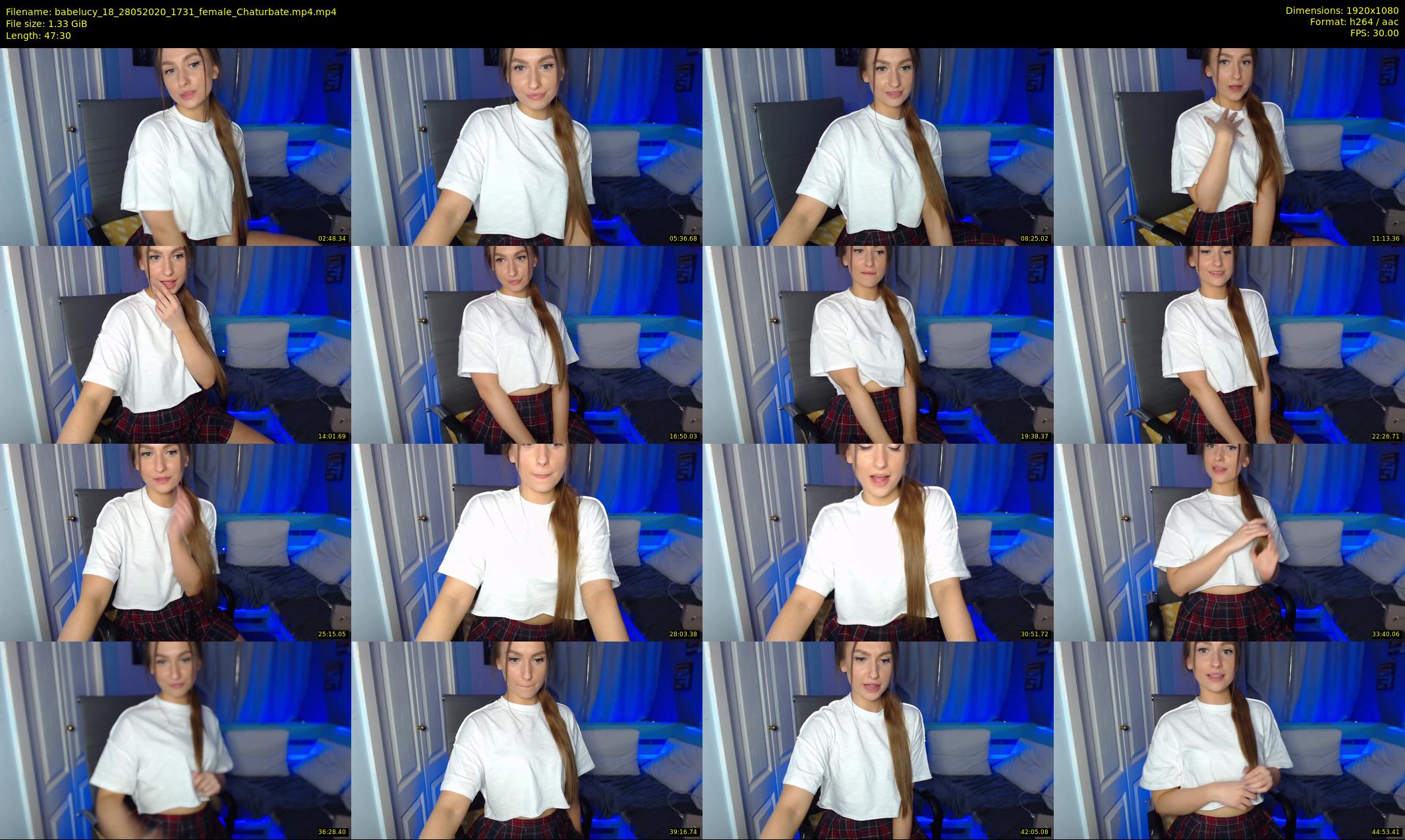 babelucy_18 — 48 minute Chaturbate female cam show recording, 1080p, May 28, 2020