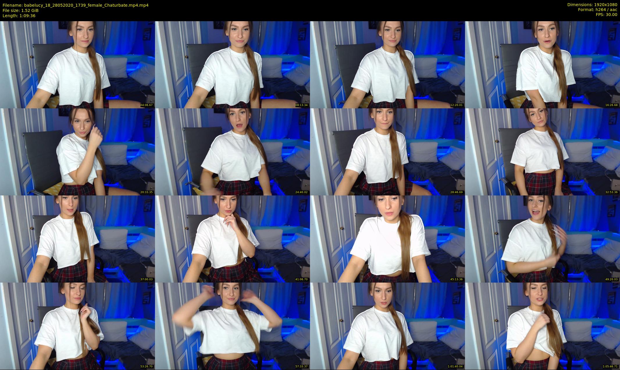 babelucy_18 — 70 minute Chaturbate female cam show recording, 1080p, May 28, 2020