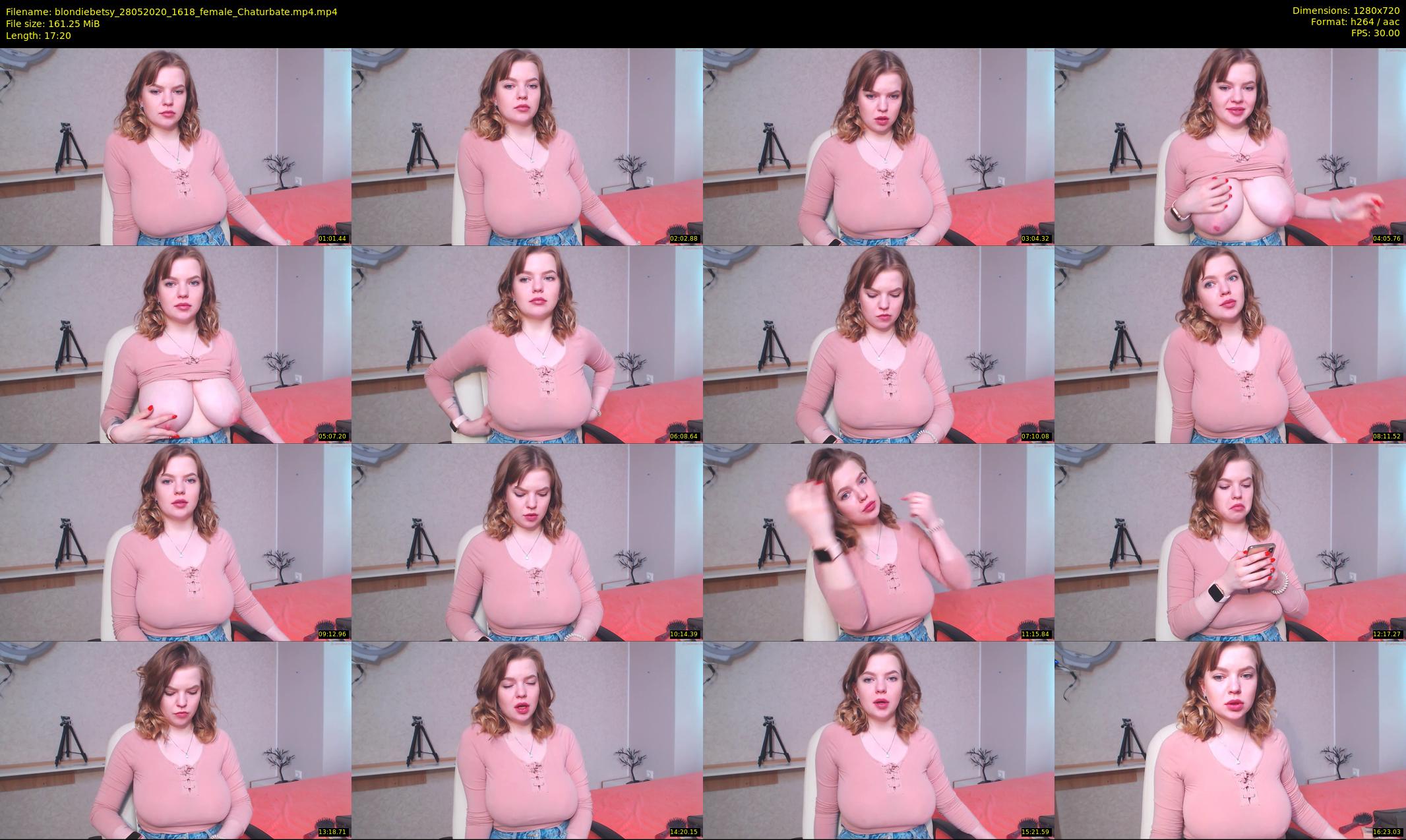 blondiebetsy — 18 minute Chaturbate female cam show recording, 720p, May 28, 2020