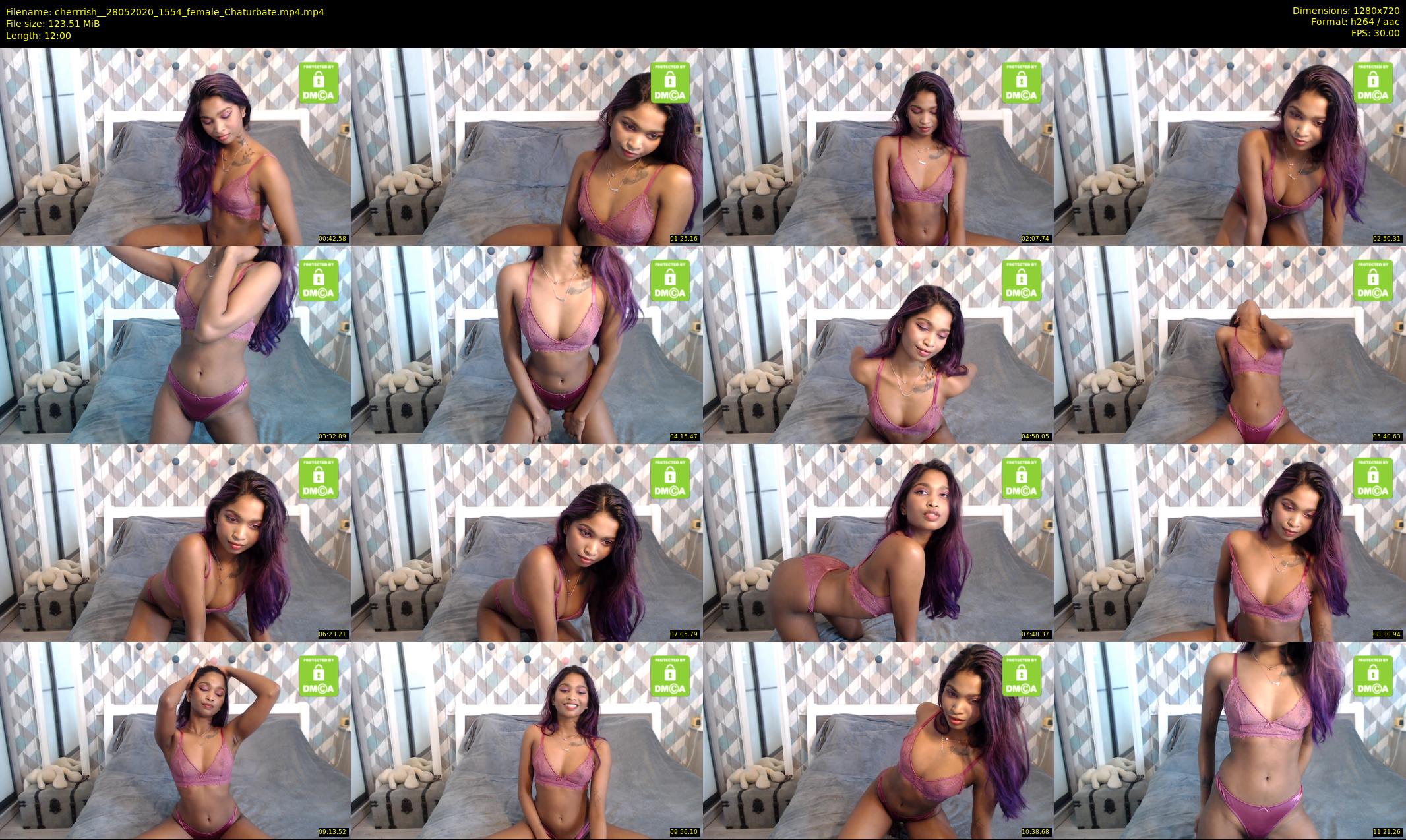 cherrrish_ — 12 minute Chaturbate female cam show recording, 720p, May 28, 2020