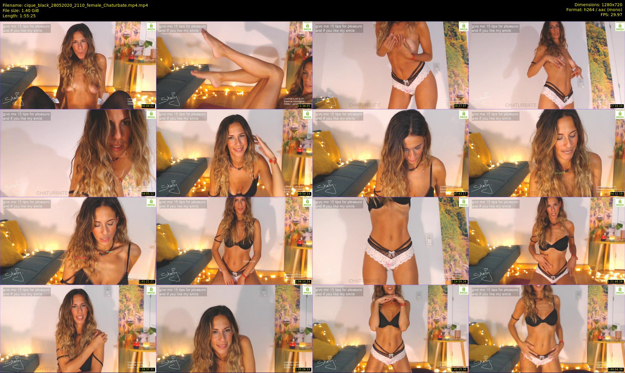 cique_black — 116 minute Chaturbate female cam show recording, 720p, May 28, 2020