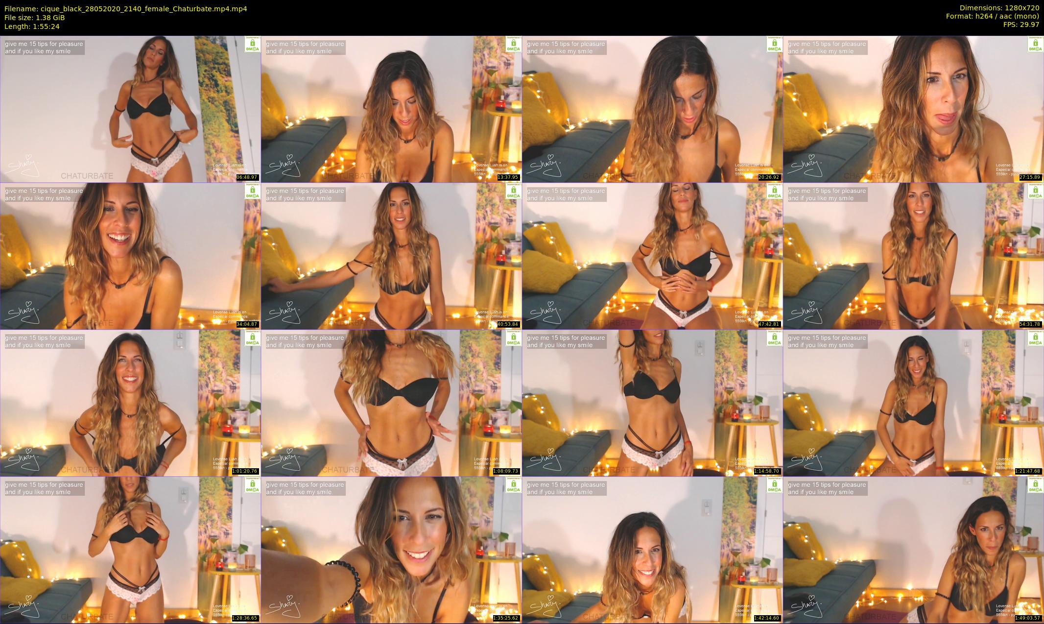 cique_black — 116 minute Chaturbate female cam show recording, 720p, May 28, 2020