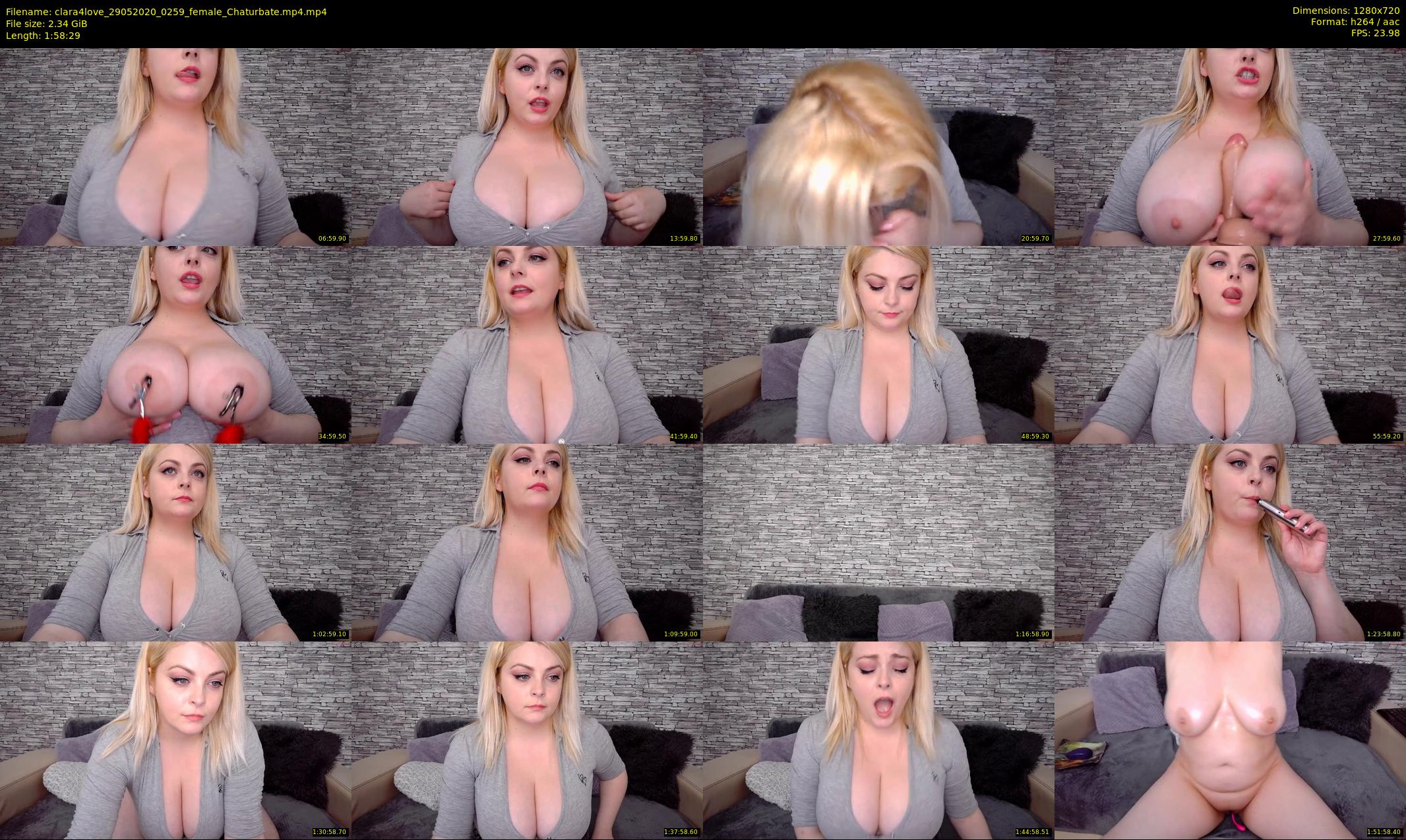 clara4love — 119 minute Chaturbate female cam show recording, 720p, May 29, 2020