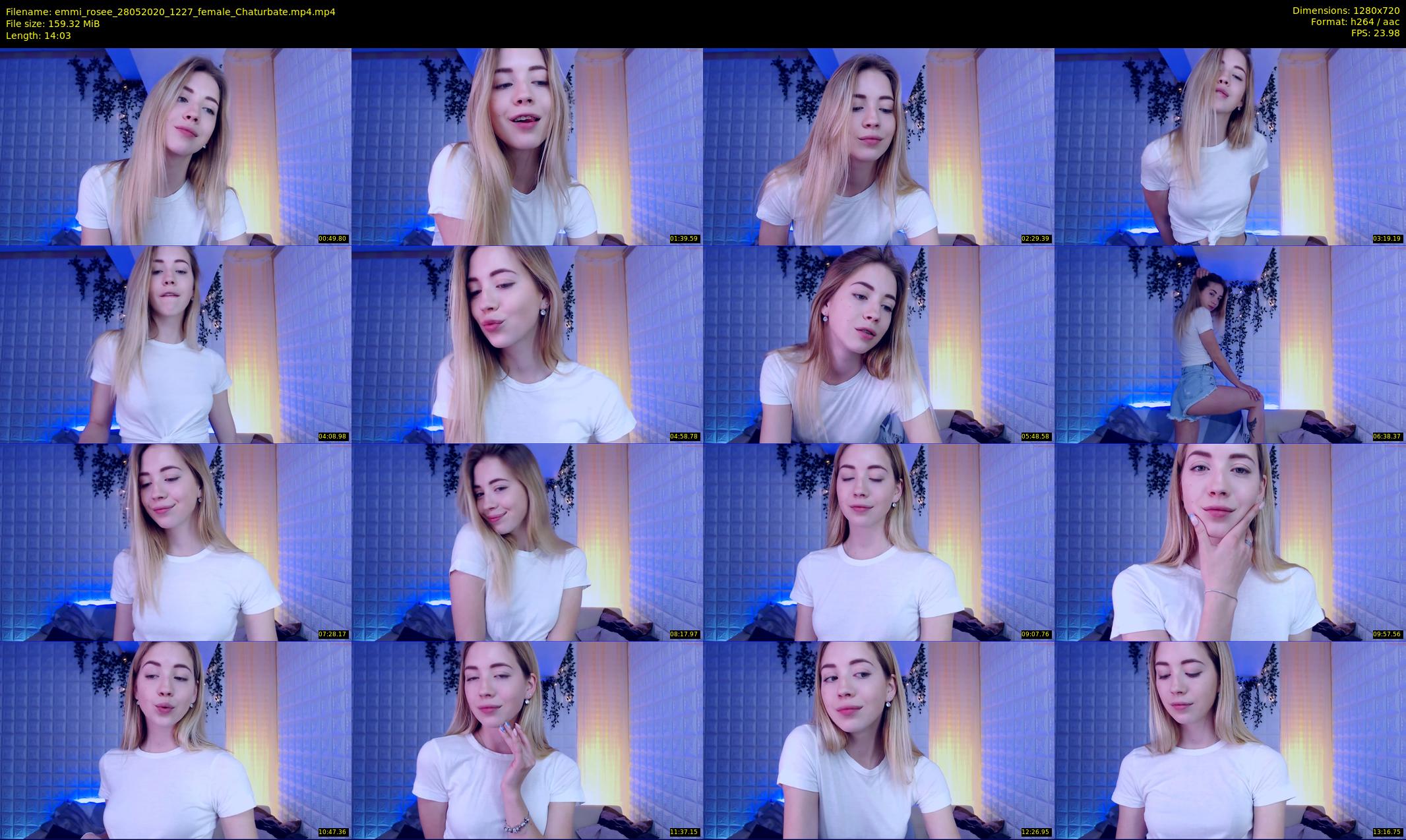 emmi_rosee — 15 minute Chaturbate female cam show recording, 720p, May 28, 2020