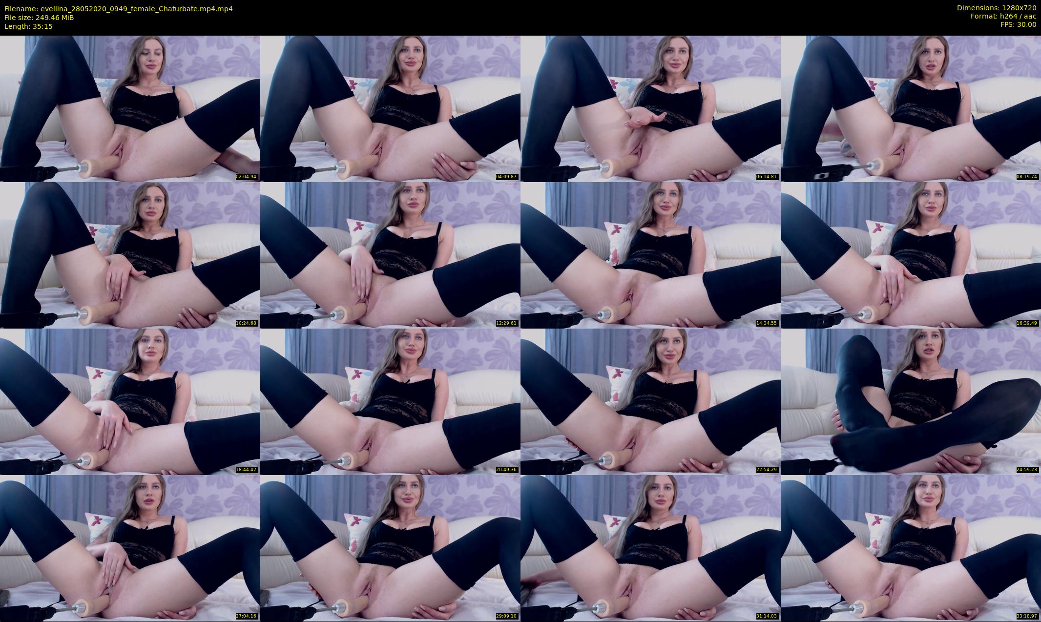 evellina — 36 minute Chaturbate female cam show recording, 720p, May 28, 2020