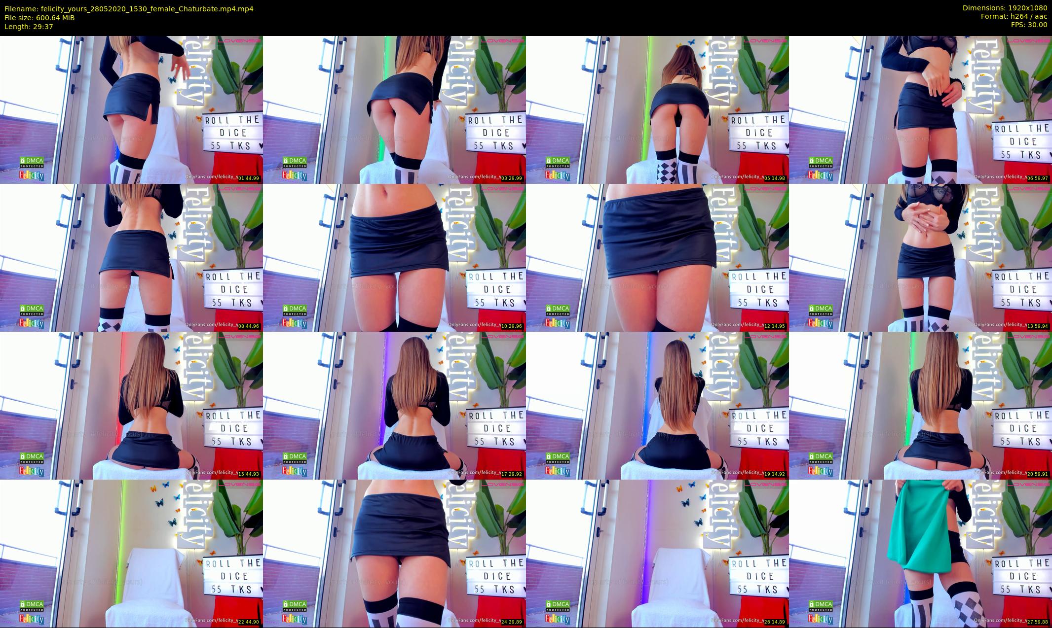 felicity_yours — 30 minute Chaturbate female cam show recording, 1080p, May 28, 2020