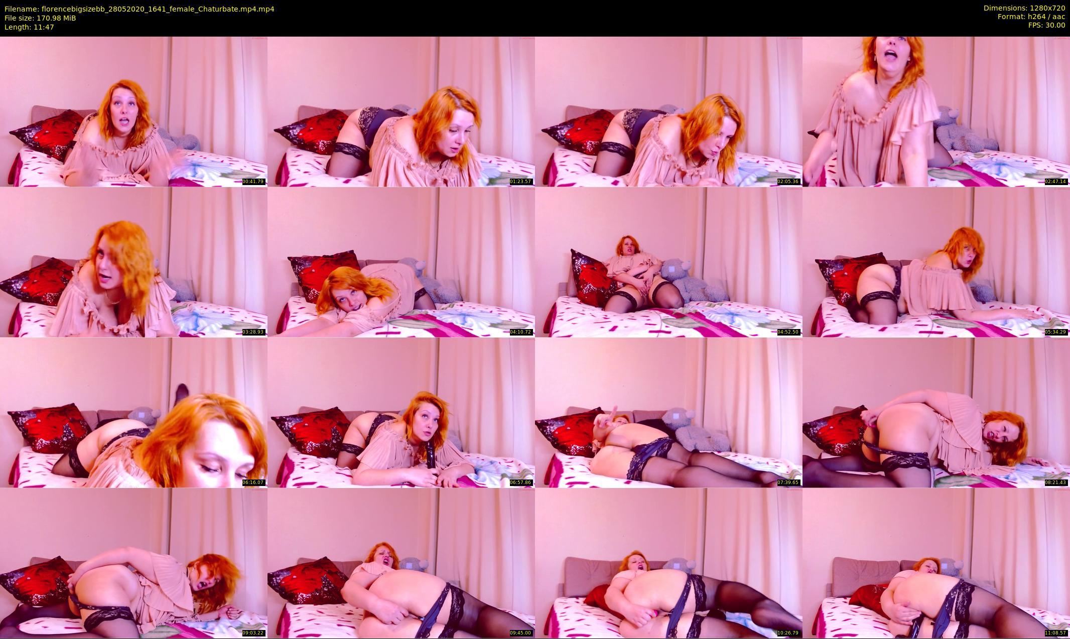 florencebigsizebb — 12 minute Chaturbate female cam show recording, 720p, May 28, 2020