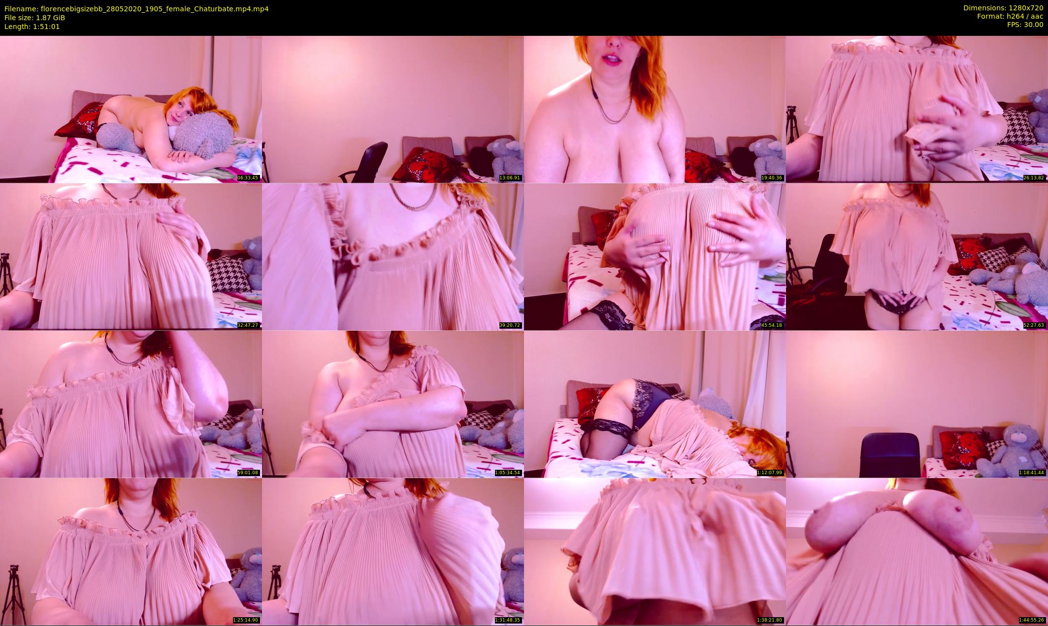 florencebigsizebb — 112 minute Chaturbate female cam show recording, 720p, May 28, 2020