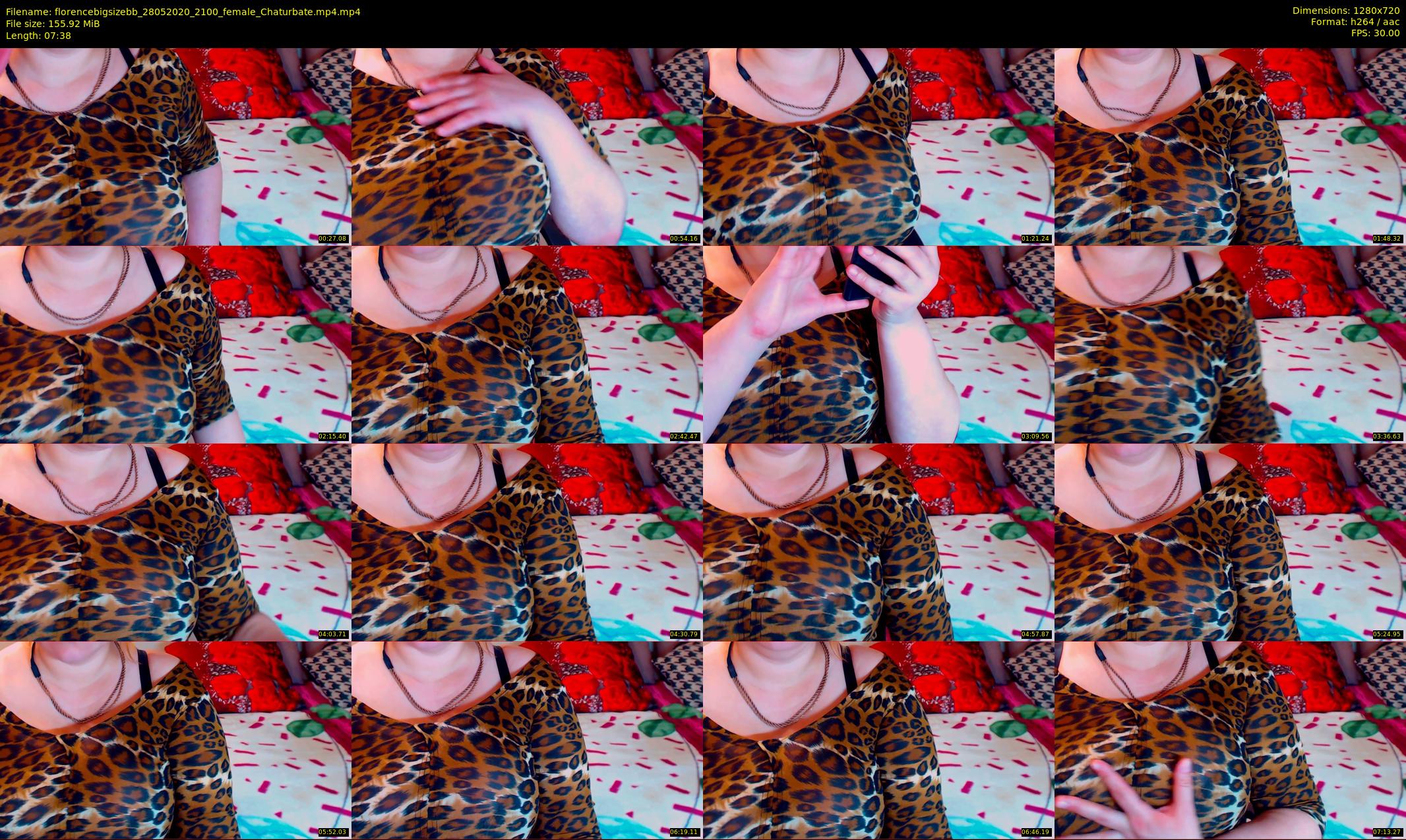 florencebigsizebb — 8 minute Chaturbate female cam show recording, 720p, May 28, 2020