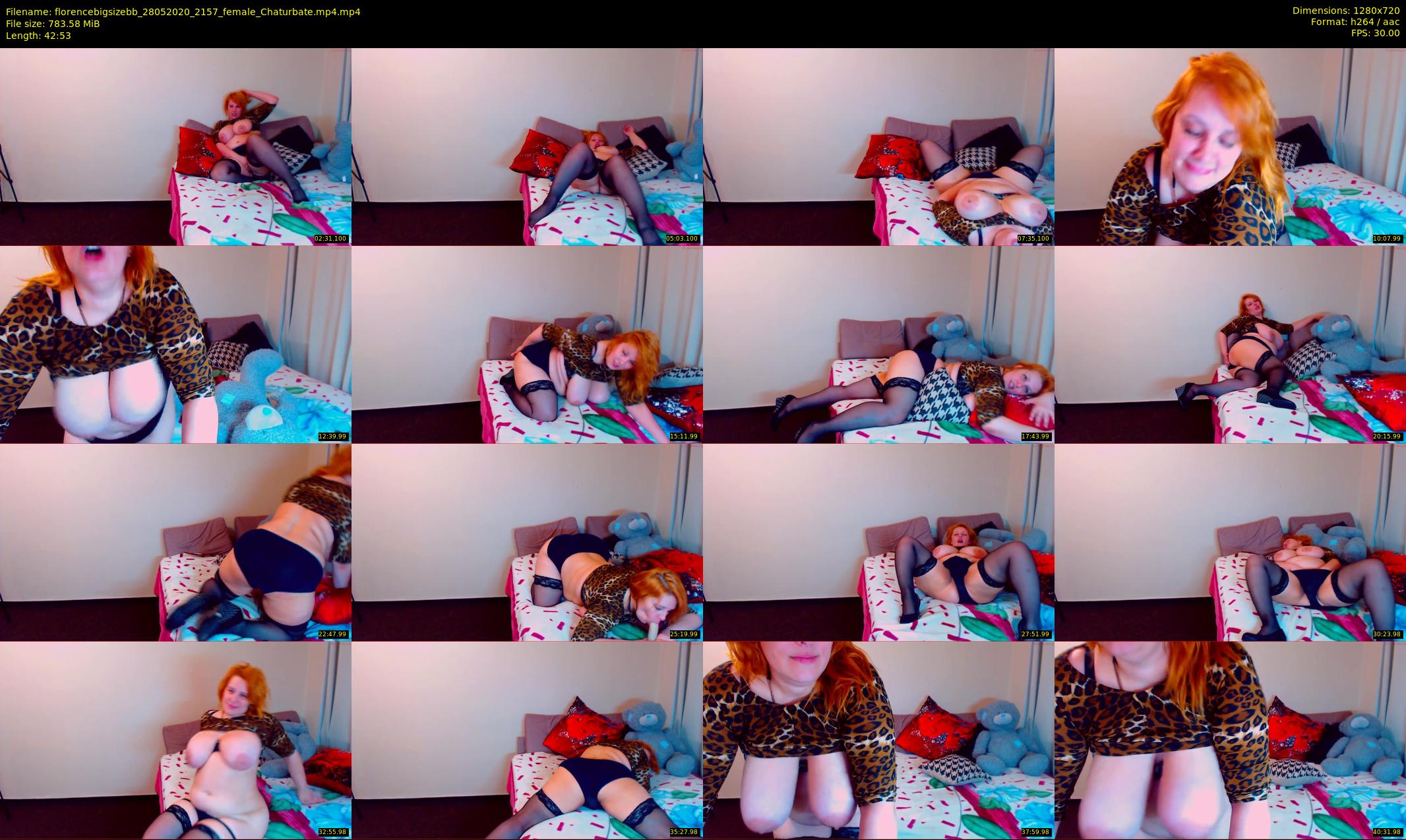 florencebigsizebb — 43 minute Chaturbate female cam show recording, 720p, May 28, 2020