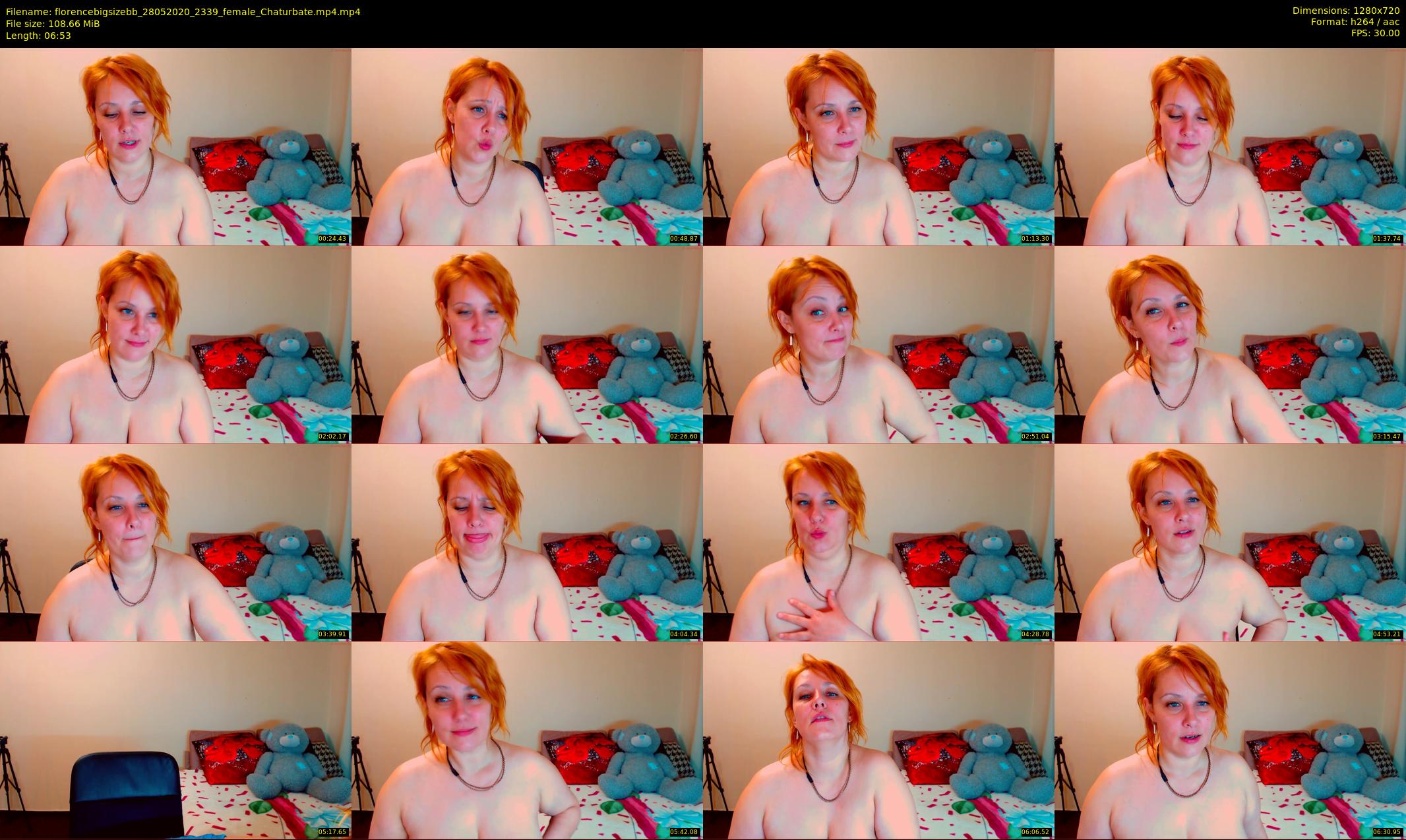 florencebigsizebb — 7 minute Chaturbate female cam show recording, 720p, May 28, 2020