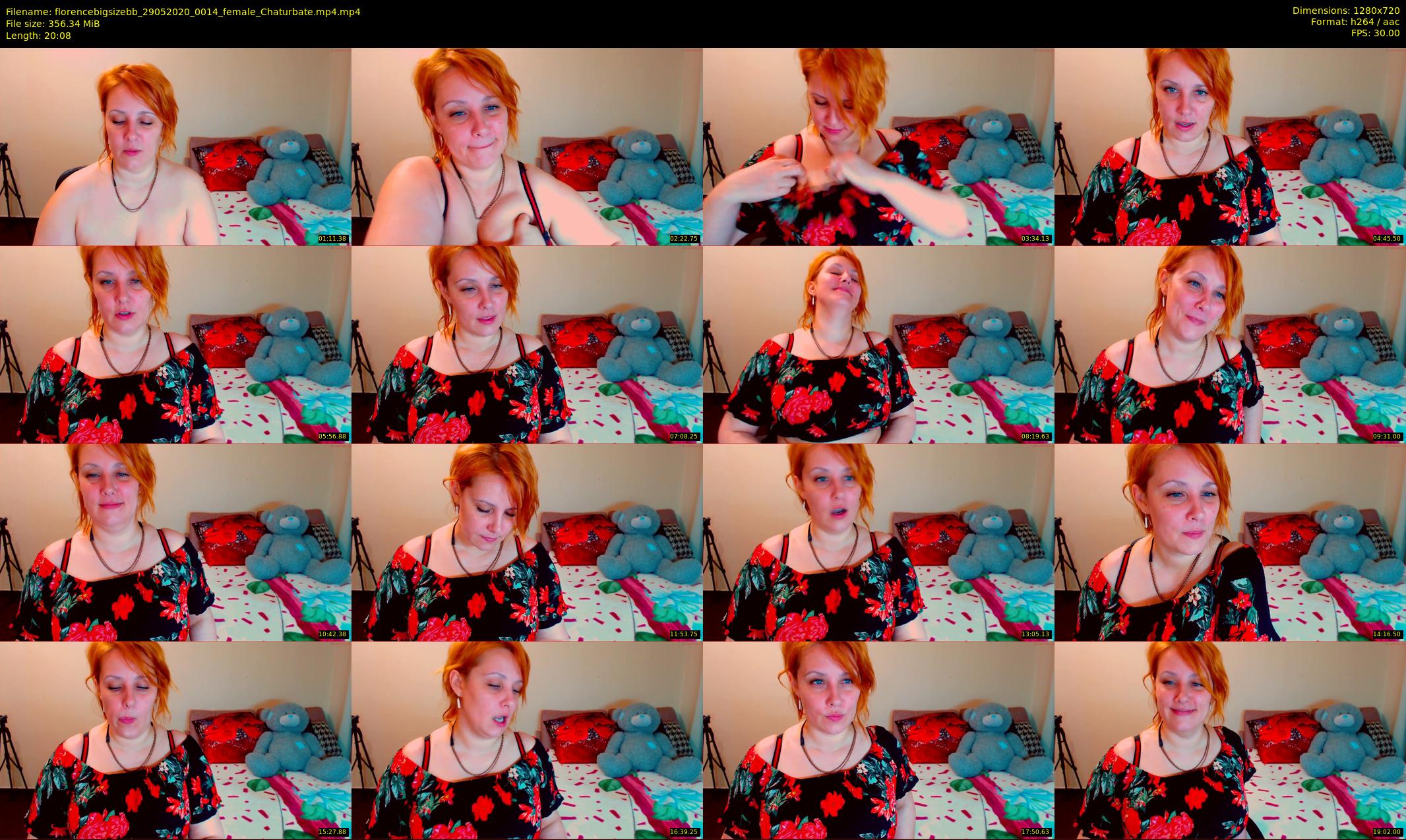 florencebigsizebb — 21 minute Chaturbate female cam show recording, 720p, May 29, 2020