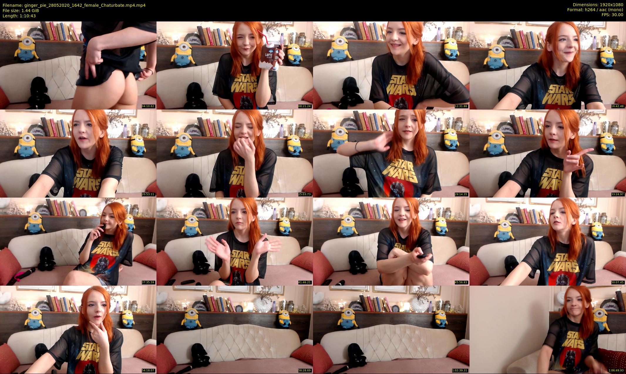 ginger_pie — 71 minute Chaturbate female cam show recording, 1080p, May 28, 2020