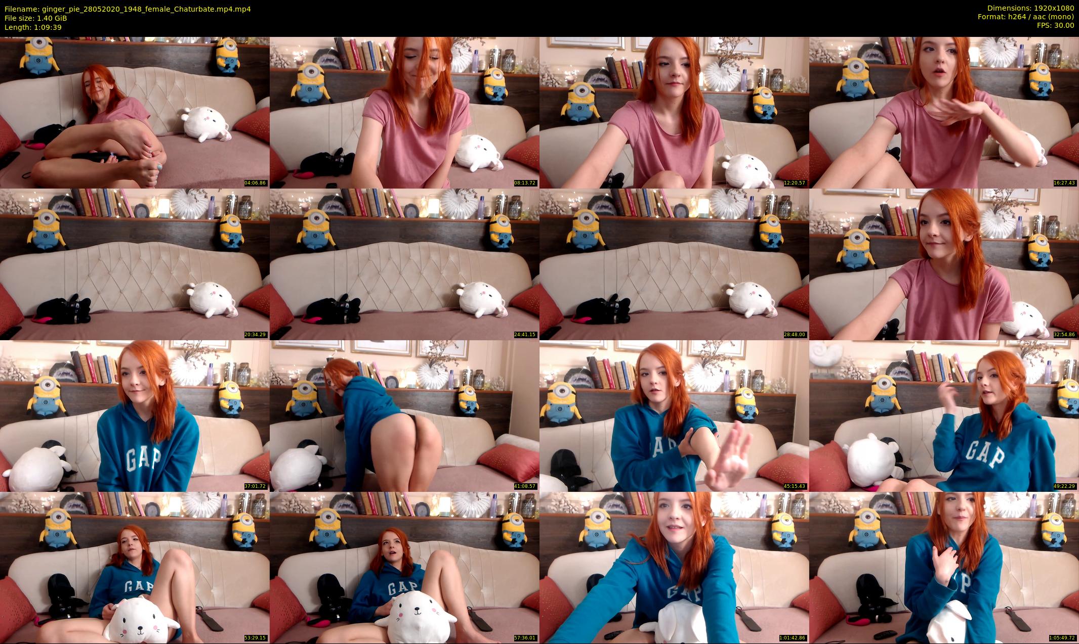 ginger_pie — 70 minute Chaturbate female cam show recording, 1080p, May 28, 2020