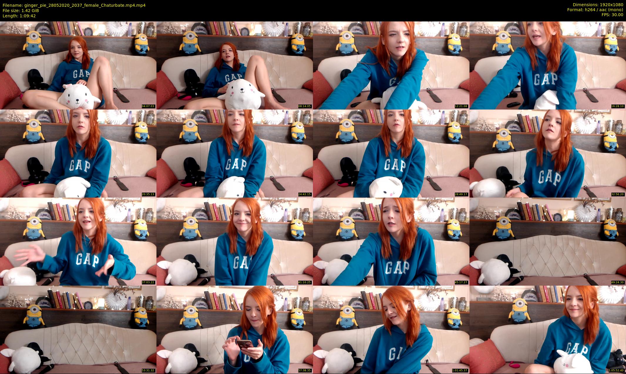 ginger_pie — 70 minute Chaturbate female cam show recording, 1080p, May 28, 2020