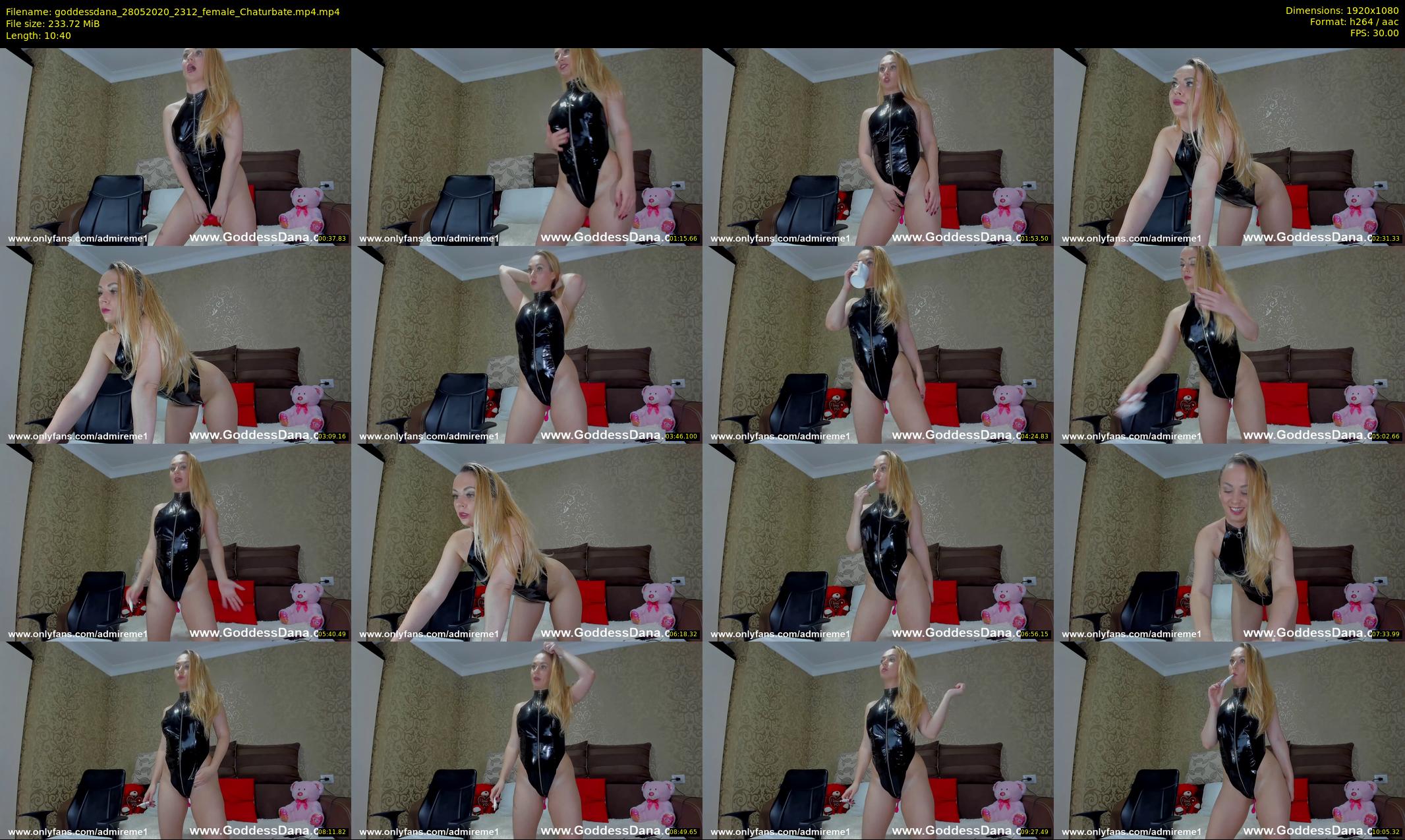 goddessdana — 11 minute Chaturbate female cam show recording, 1080p, May 28, 2020