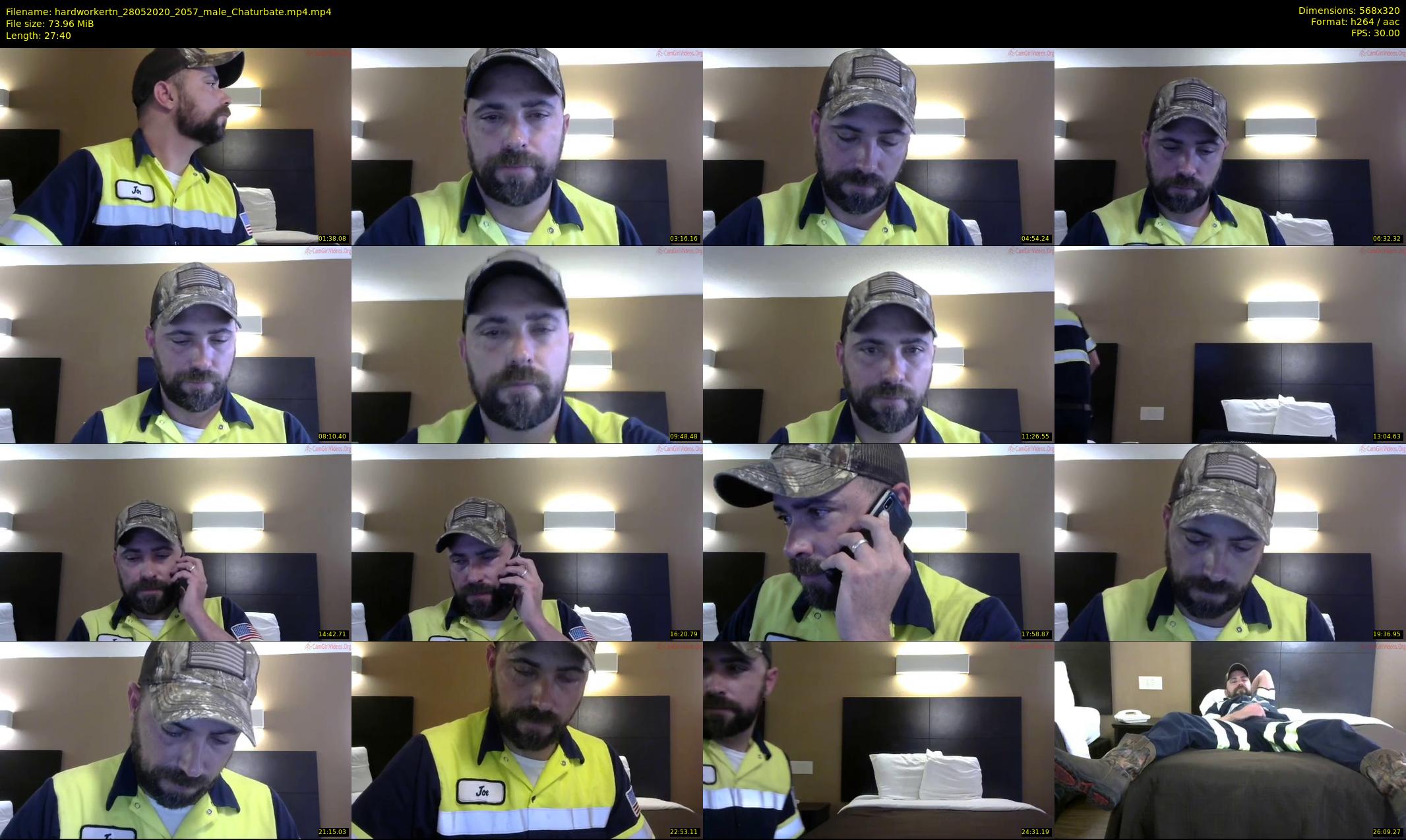 hardworkertn — 28 minute Chaturbate male cam show recording, SD, May 28, 2020