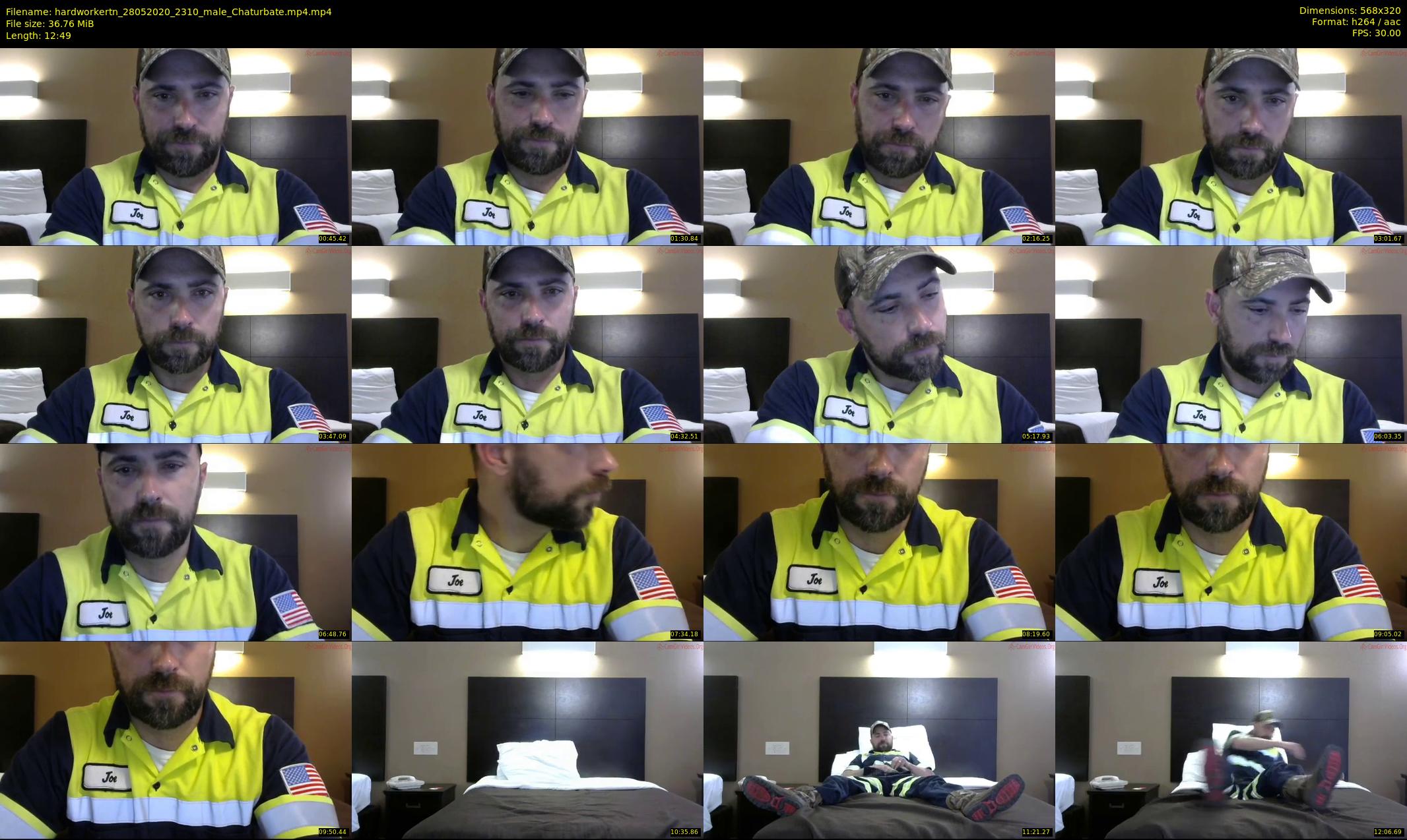hardworkertn — 13 minute Chaturbate male cam show recording, SD, May 28, 2020