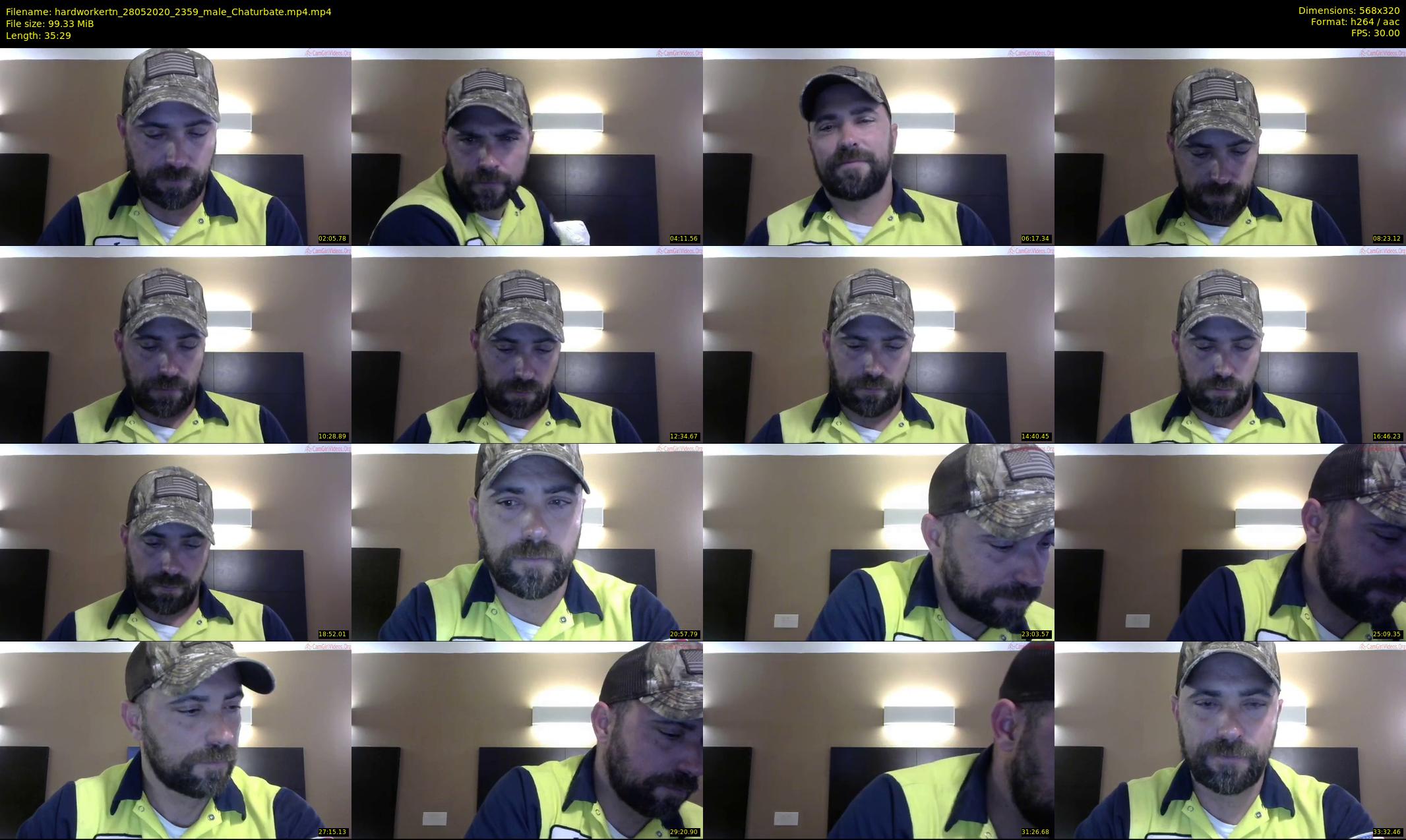hardworkertn — 36 minute Chaturbate male cam show recording, SD, May 28, 2020