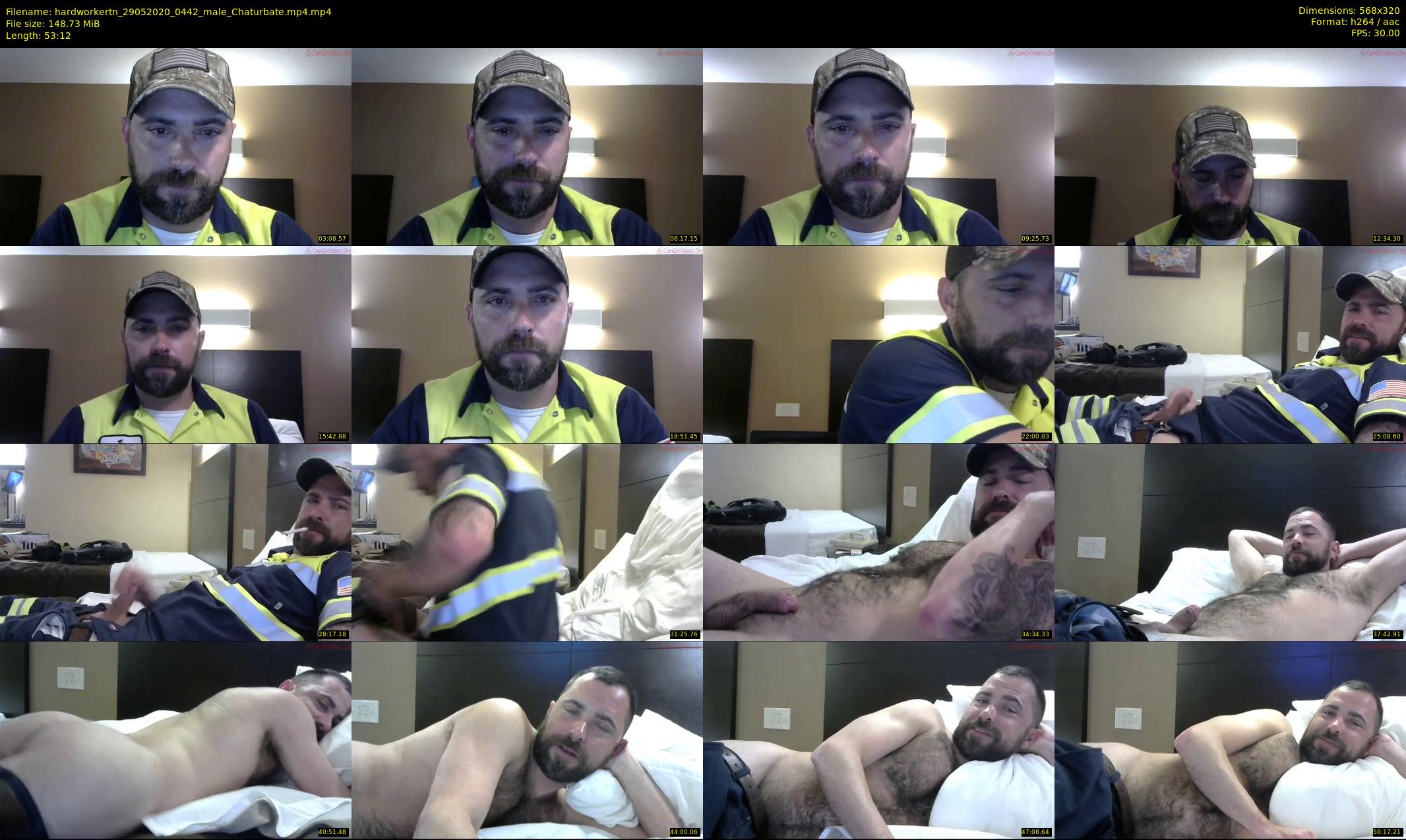 hardworkertn — 54 minute Chaturbate male cam show recording, SD, May 29, 2020