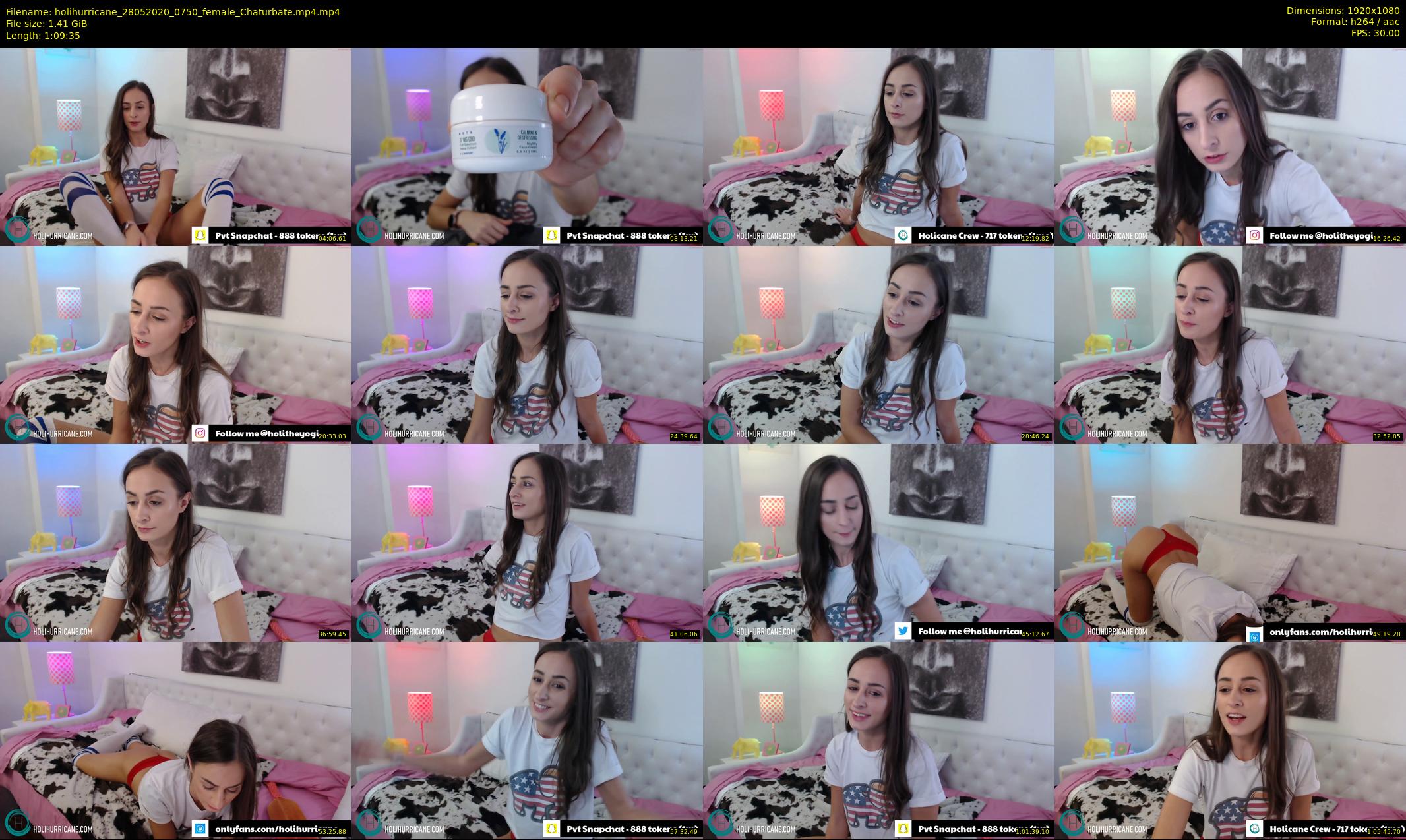 holihurricane — 70 minute Chaturbate female cam show recording, 1080p, May 28, 2020