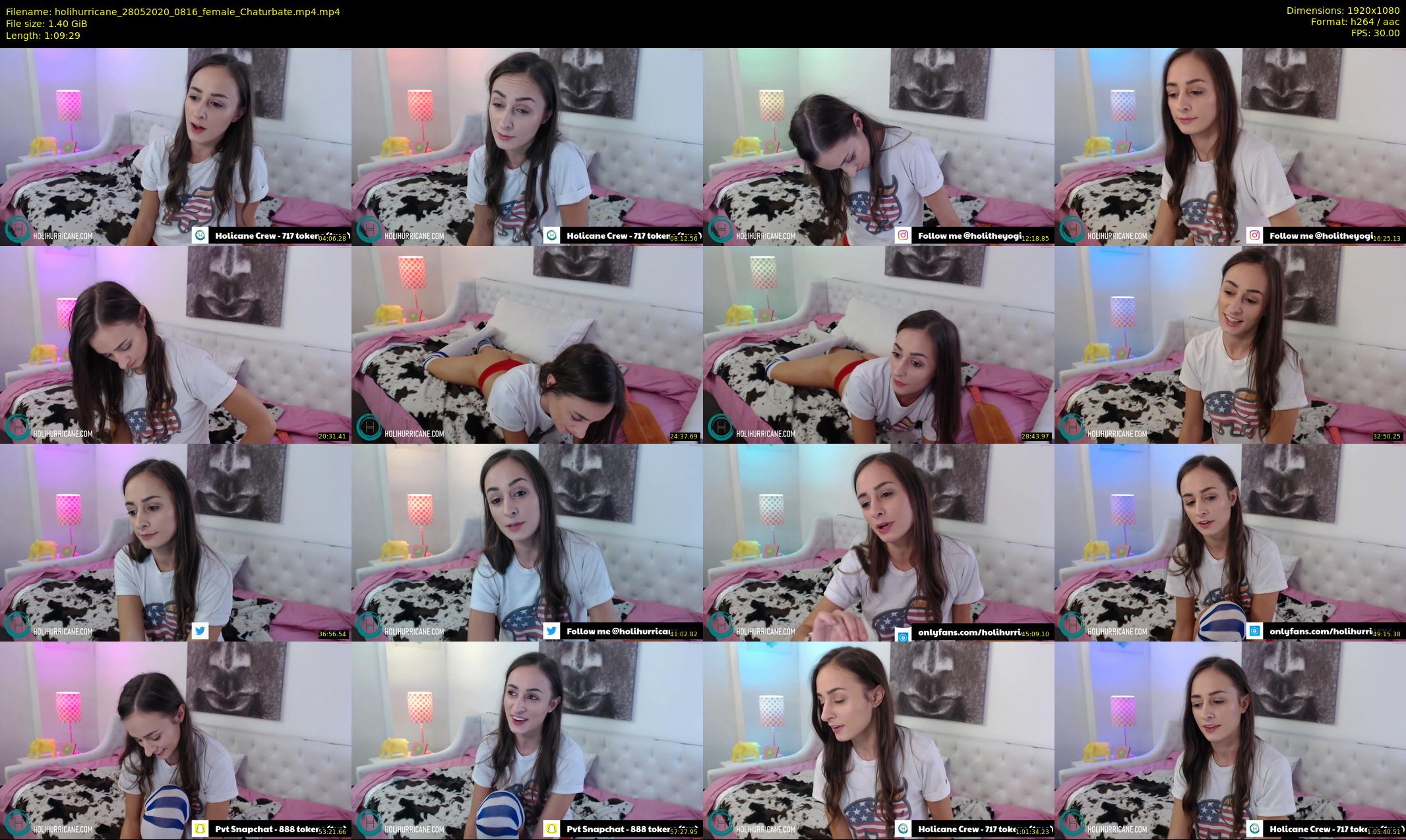 holihurricane — 70 minute Chaturbate female cam show recording, 1080p, May 28, 2020