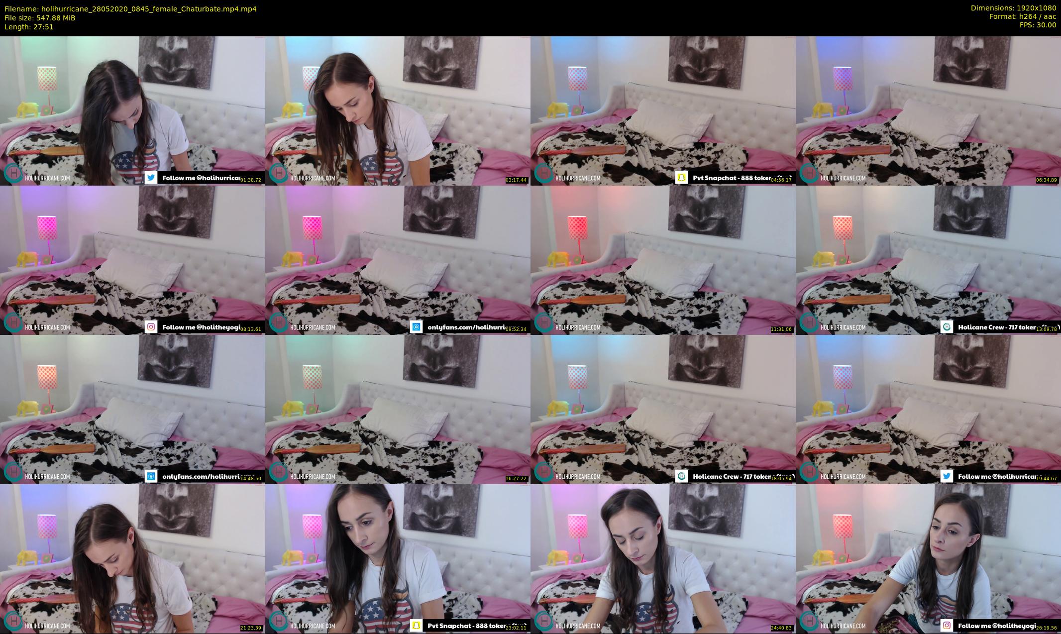 holihurricane — 28 minute Chaturbate female cam show recording, 1080p, May 28, 2020