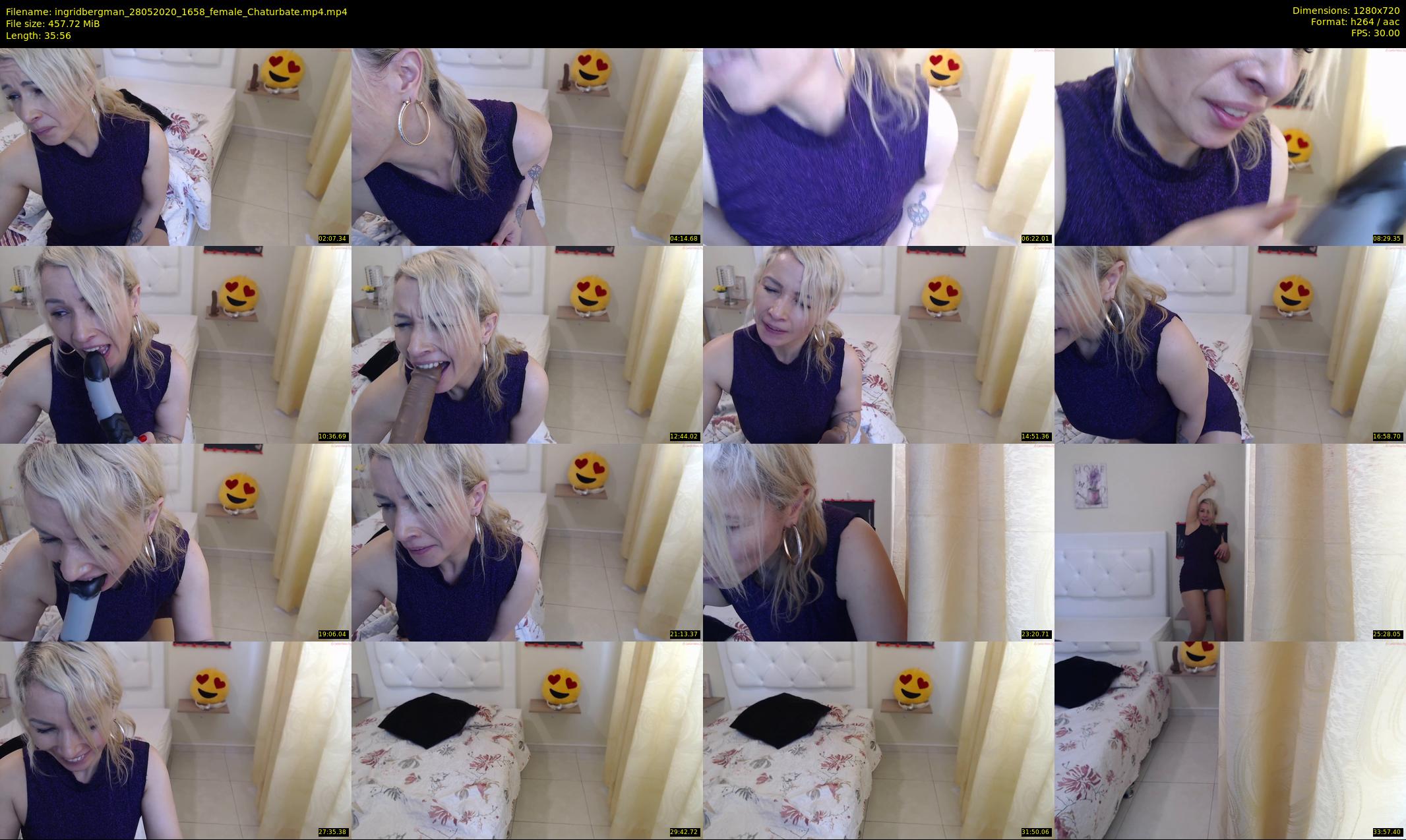 ingridbergman — 36 minute Chaturbate female cam show recording, 720p, May 28, 2020