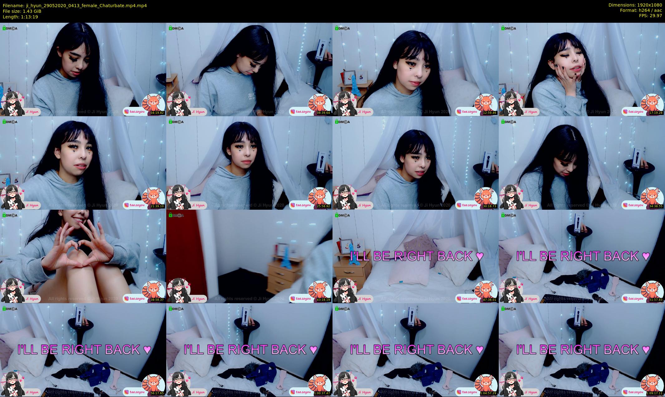 ji_hyun — 74 minute Chaturbate female cam show recording, 1080p, May 29, 2020