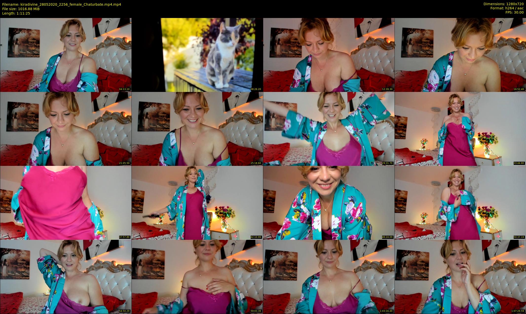 kiradivine — 72 minute Chaturbate female cam show recording, 720p, May 28, 2020