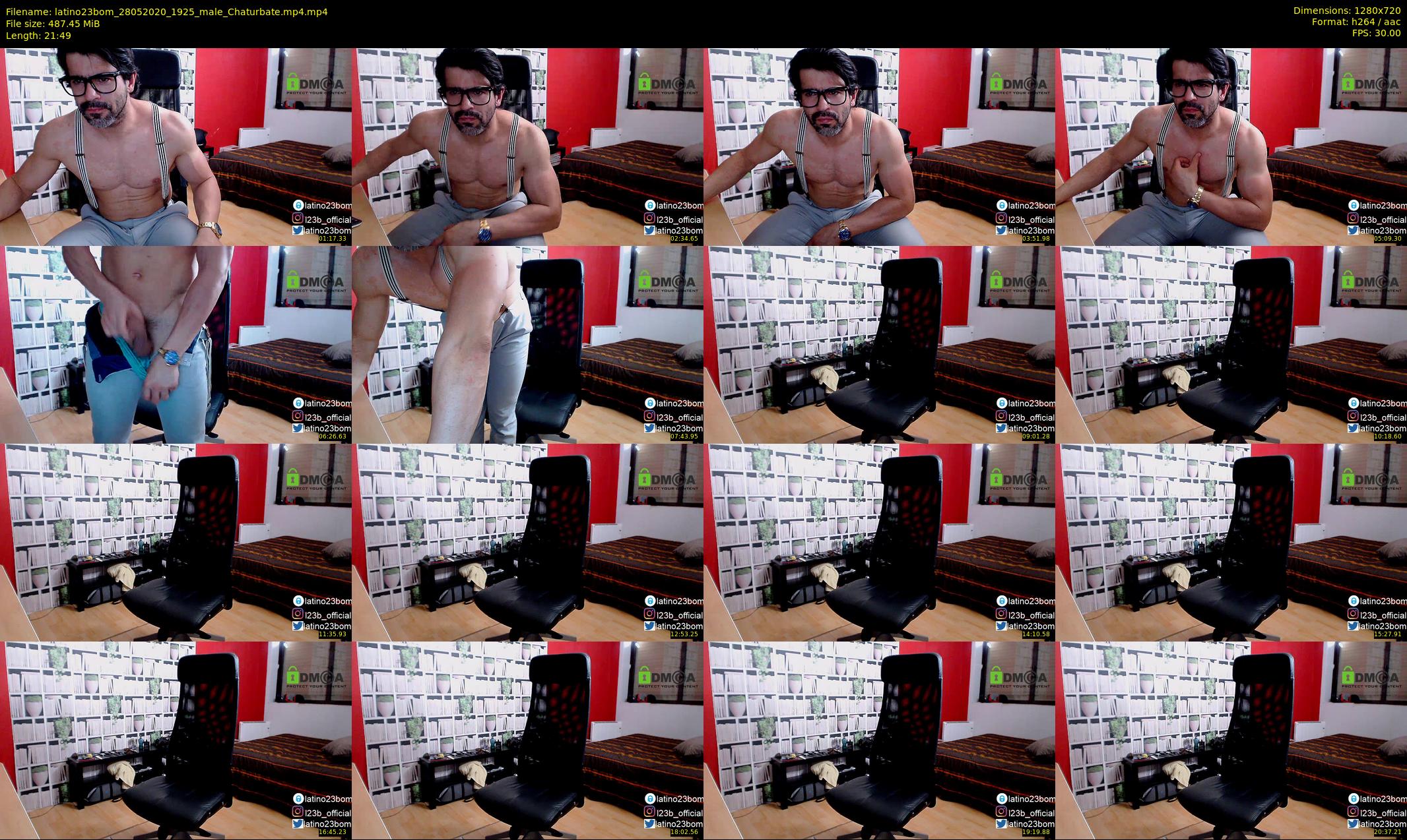latino23bom — 22 minute Chaturbate male cam show recording, 720p, May 28, 2020