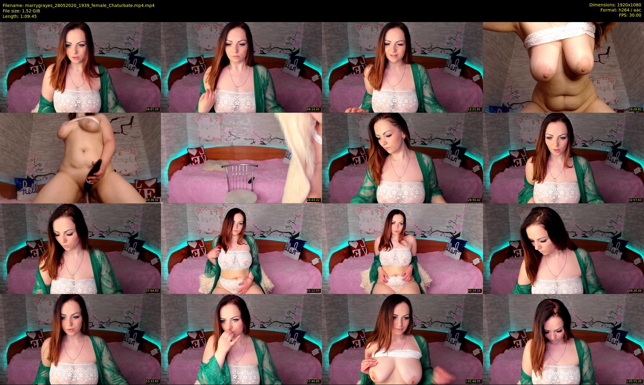 marrygrayes — 70 minute Chaturbate female cam show recording, 1080p, May 28, 2020