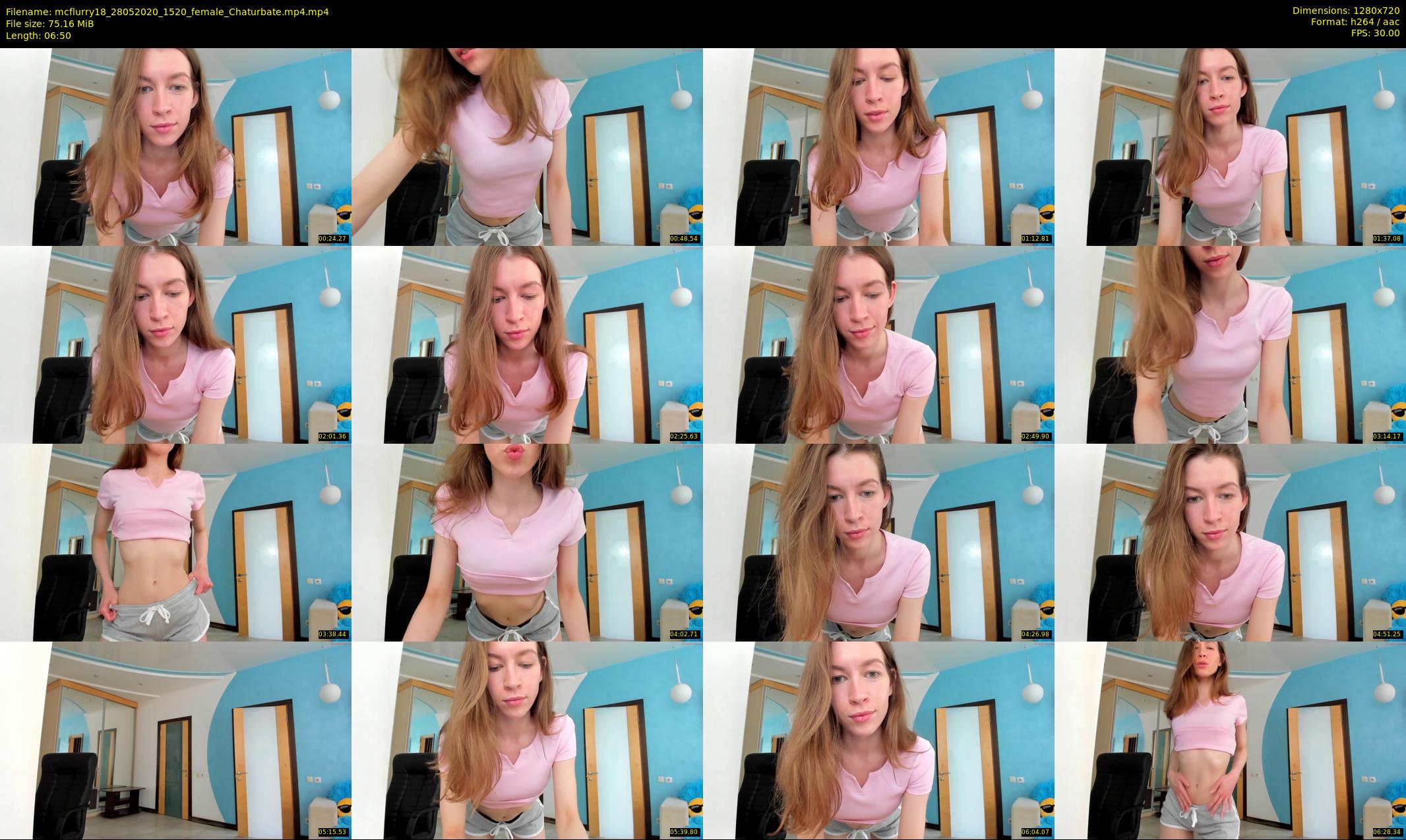 mcflurry18 — 7 minute Chaturbate female cam show recording, 720p, May 28, 2020
