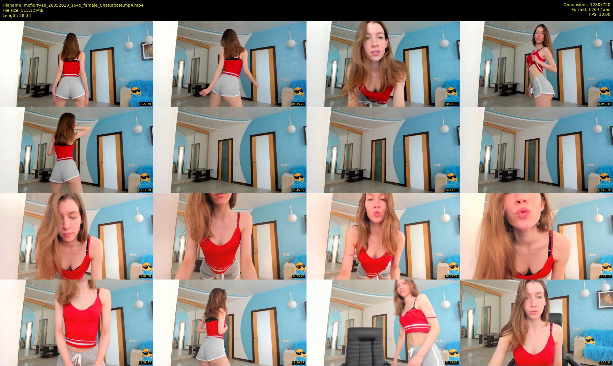 mcflurry18 — 59 minute Chaturbate female cam show recording, 720p, May 28, 2020