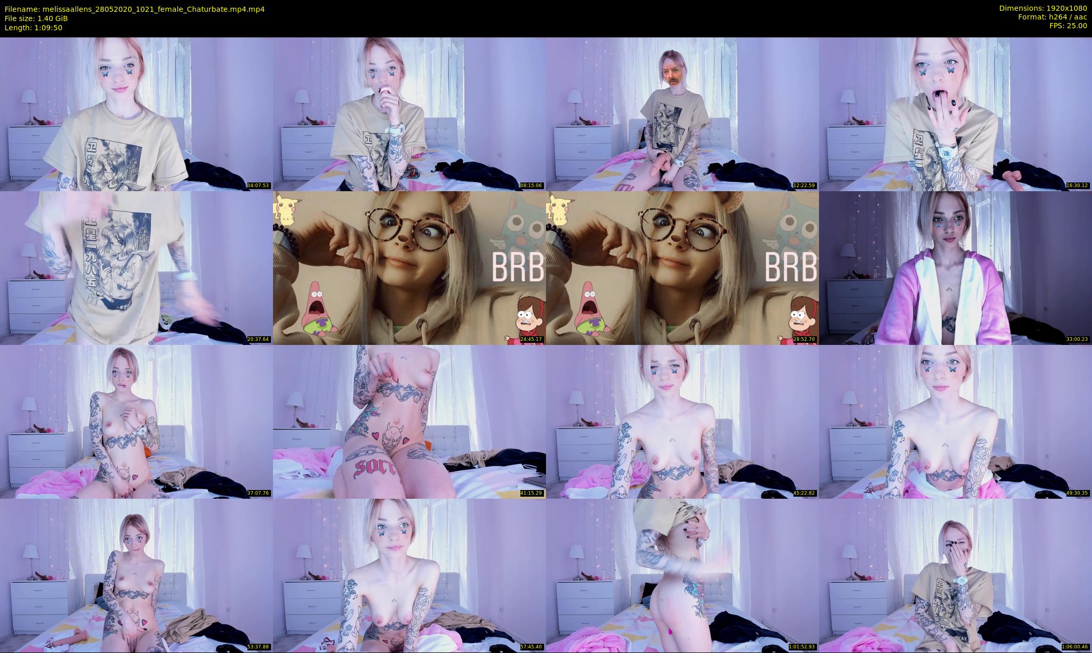 melissaallens — 70 minute Chaturbate female cam show recording, 1080p, May 28, 2020
