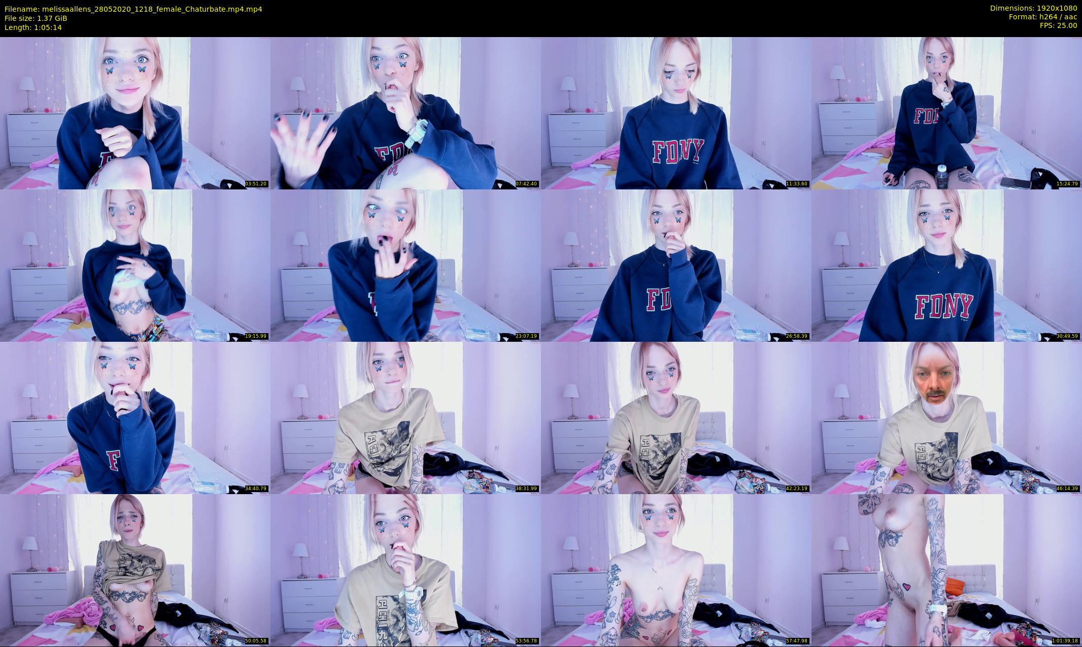 melissaallens — 66 minute Chaturbate female cam show recording, 1080p, May 28, 2020