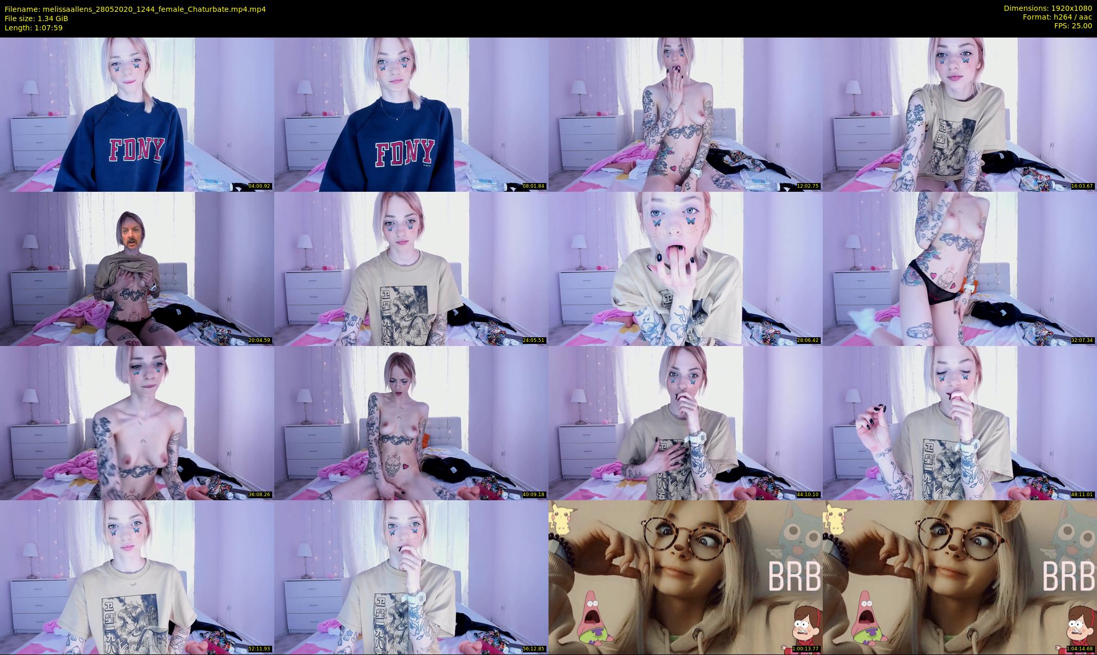 melissaallens — 68 minute Chaturbate female cam show recording, 1080p, May 28, 2020